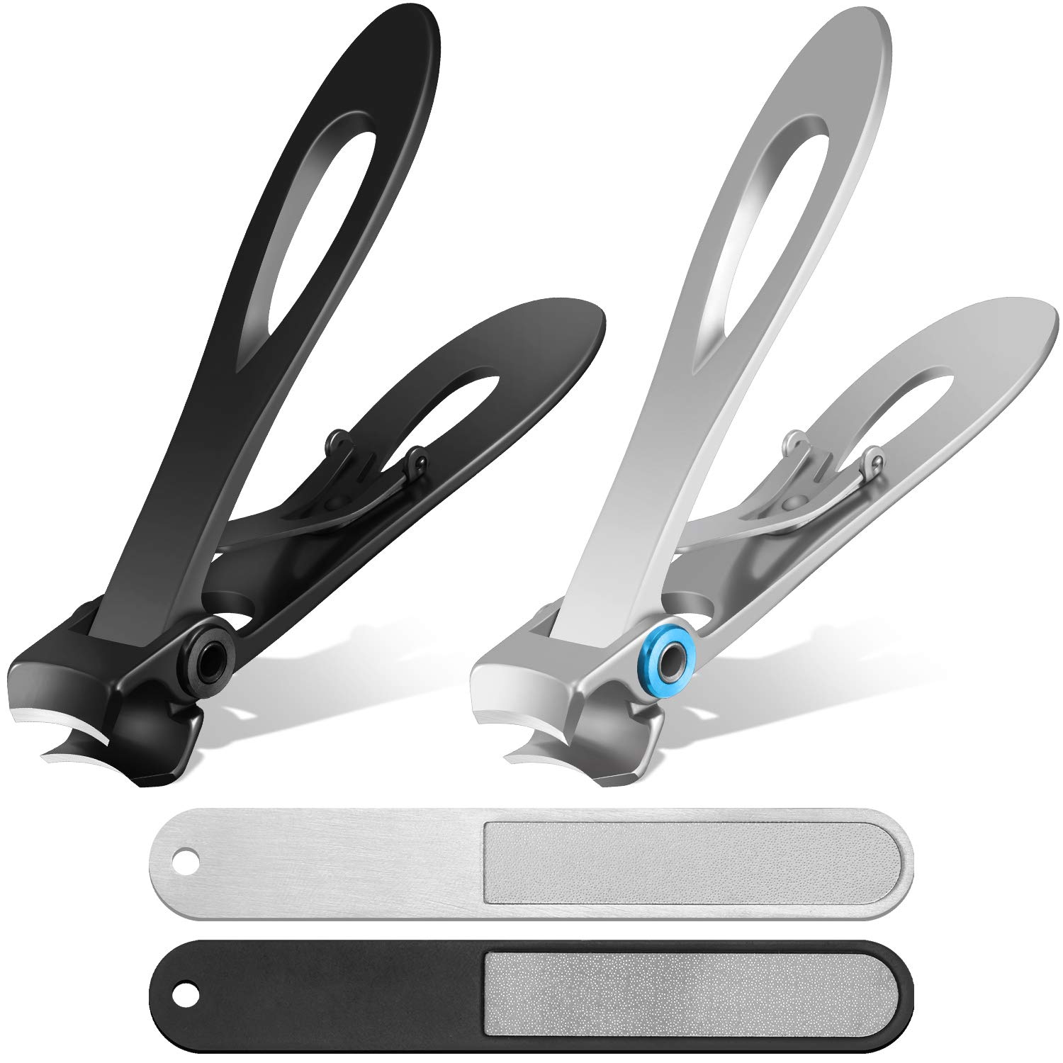 Mudder 2 Pieces Oversized Thick Nail Clippers Wide Nail Cutter for Thick  Toenails and Fingernails, 15mm Nail Clippers Stainless Steel Toenail