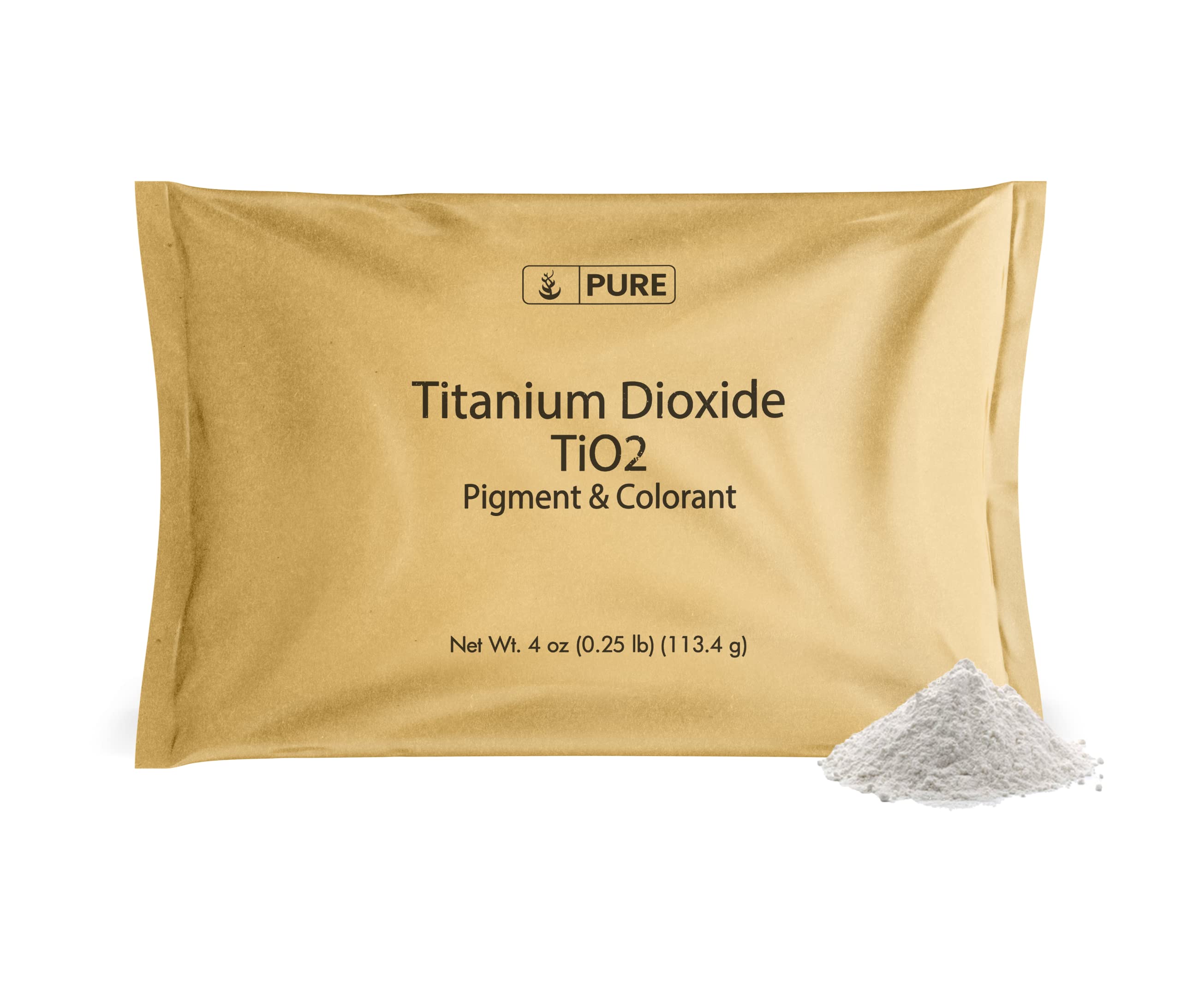 Pure Original Ingredients Titanium Dioxide (4 oz) Naturally Occurring,  Pigment & Colorant