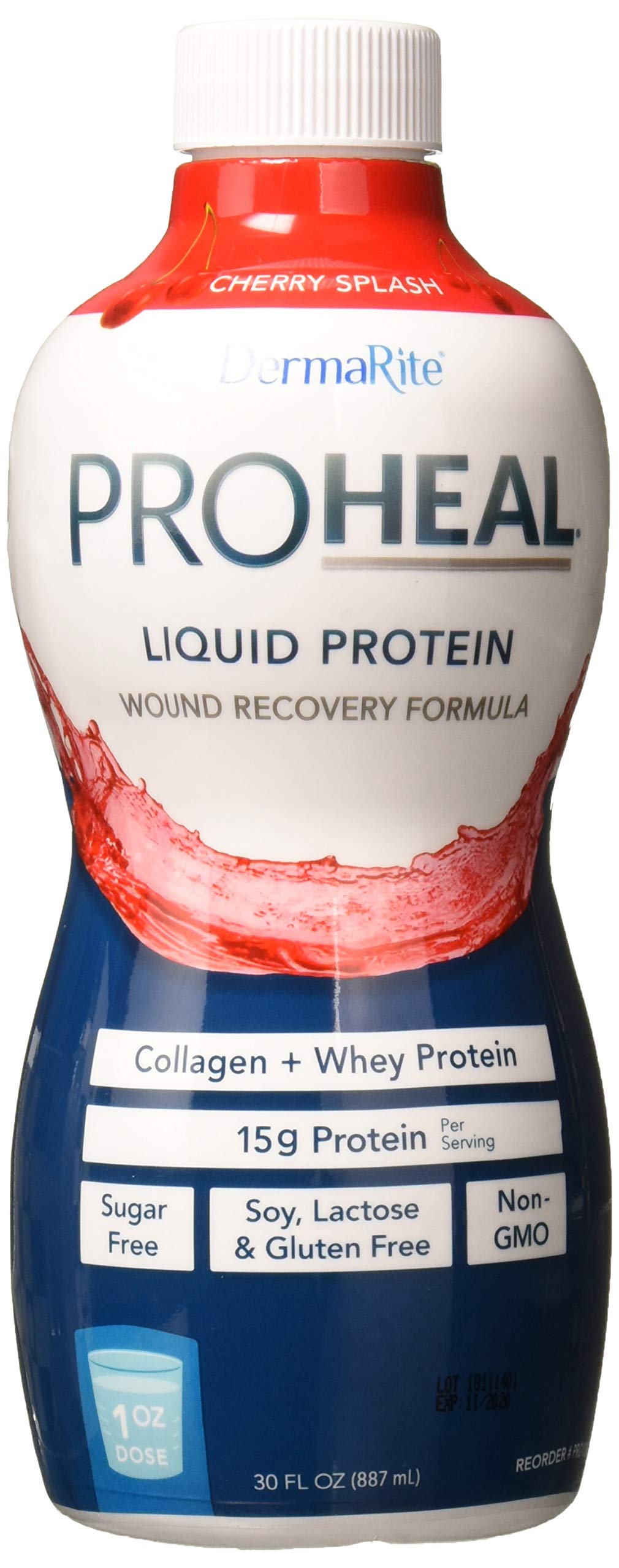 Dermarite Industries Proheal SugarFree Liquid Protein Supplement