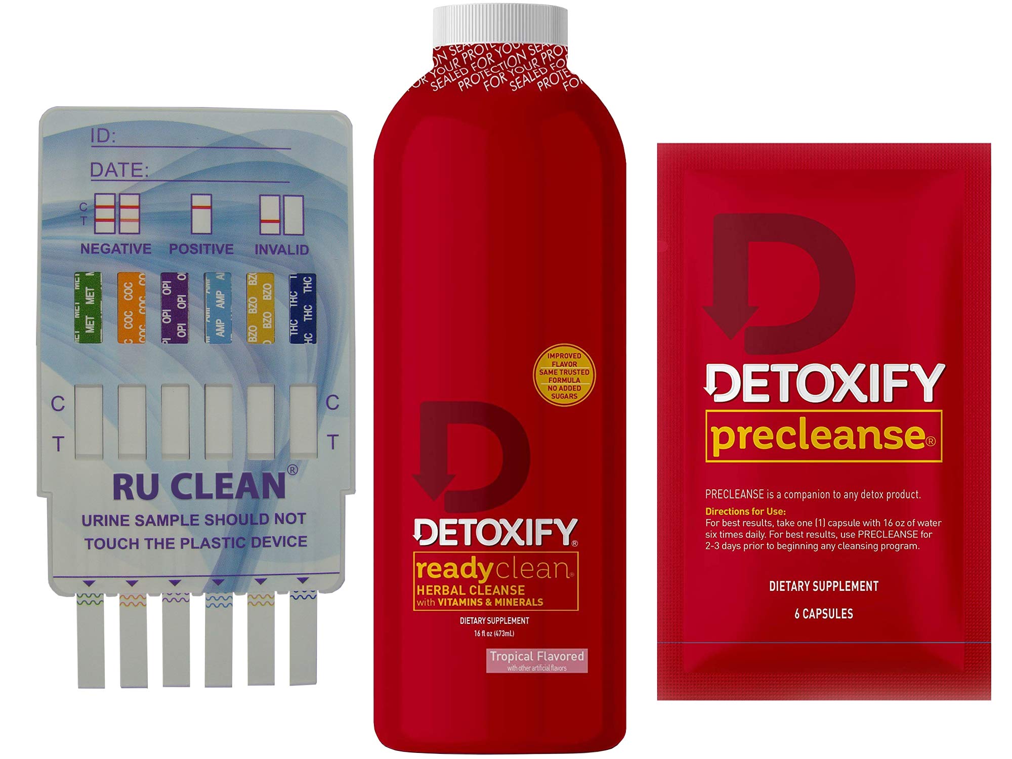 Ready Clean Detox Drink 16 oz. - Herbal Precleanse Capsules - RU Clean 6 -  Pre Cleanse, Detoxify and Quick Flush Your Body - Fast Professionally  Formulated 1 Hour RU Clean Detoxify Kit