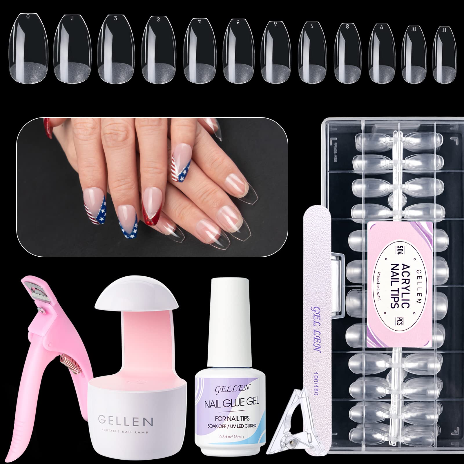 10ml Nail Glue for Acrylic Nails UV Nail Glue for Press On Nails, 4 in 1 UV Nail  Glue Long Lasting Gel Curing Needed Brush On Gel Glue for Clear Acrylic  Nails,