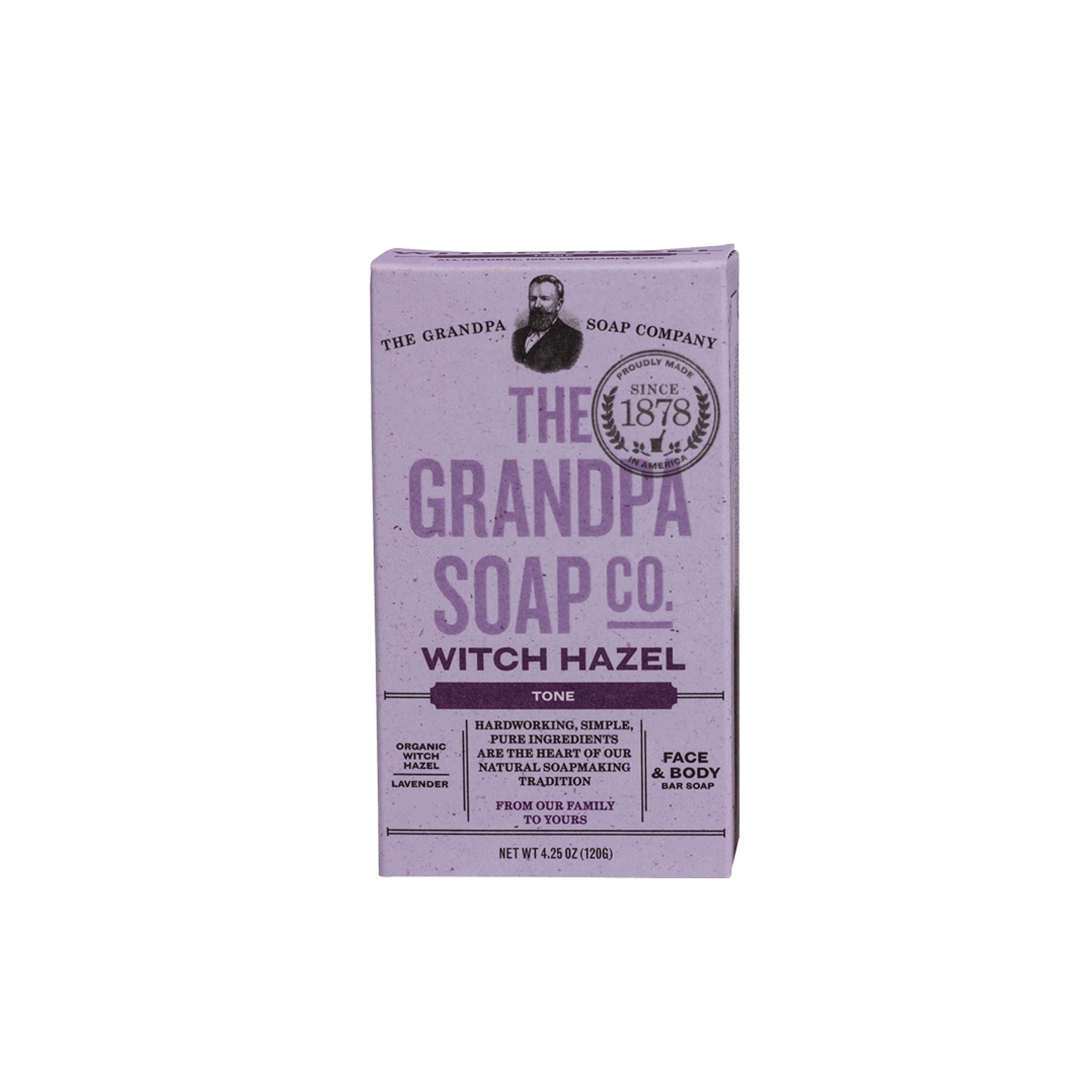 Organic Witch Hazel And Lavender Tone Soap Bar