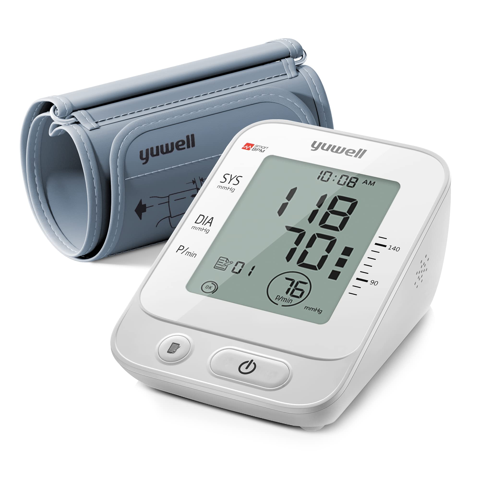 yuwell Blood Pressure Monitor Extra Large Upper Arm Cuff Digital BP