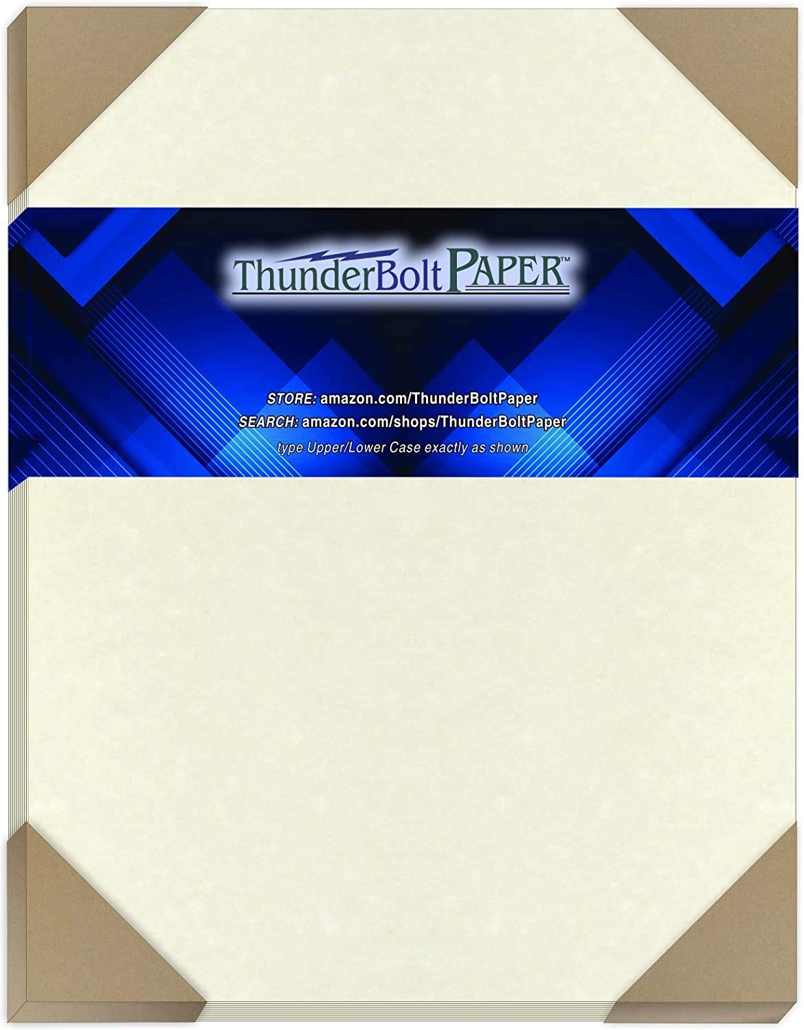50 Soft White Parchment 60 Text ( 24 Bond) Paper Sheets - 8 X 10