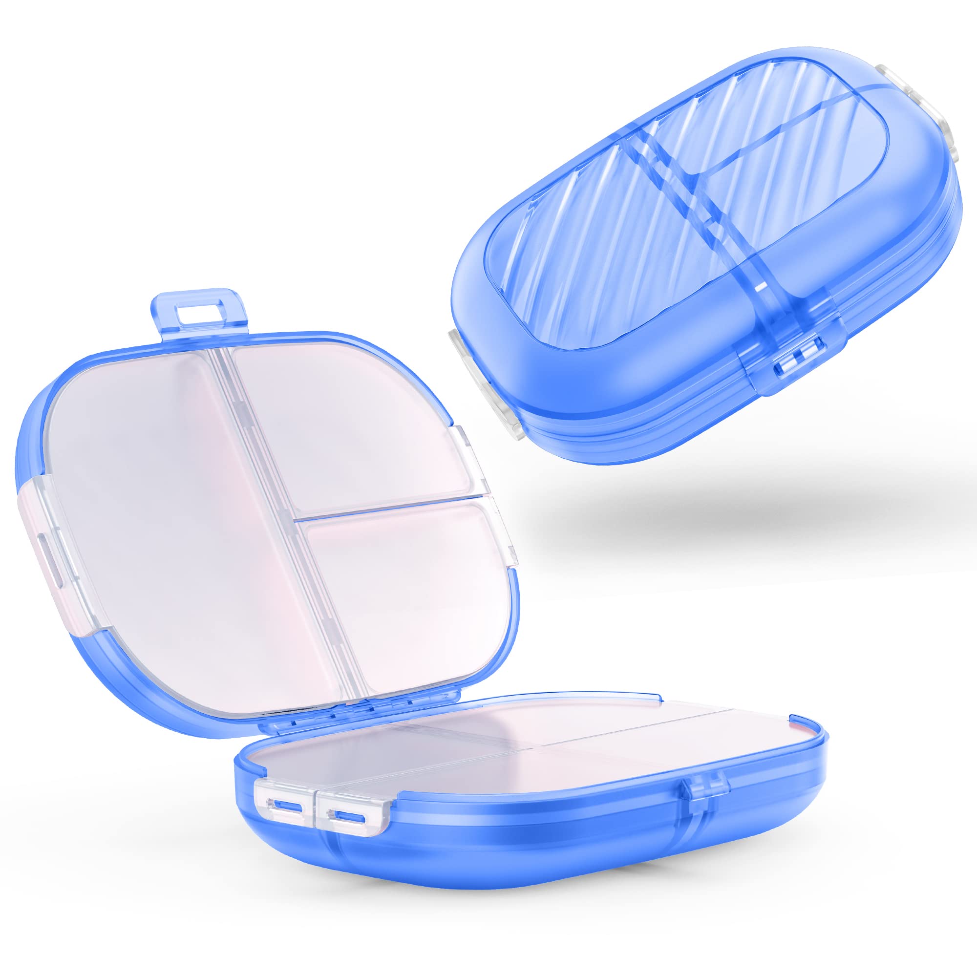 Travel Pill Container, Portable Small Cute Pill Case, 8 Compartment Small Pill  Box Daily Pill Organizer for Vitamin, Supplements Storage (Blue) - Yahoo  Shopping