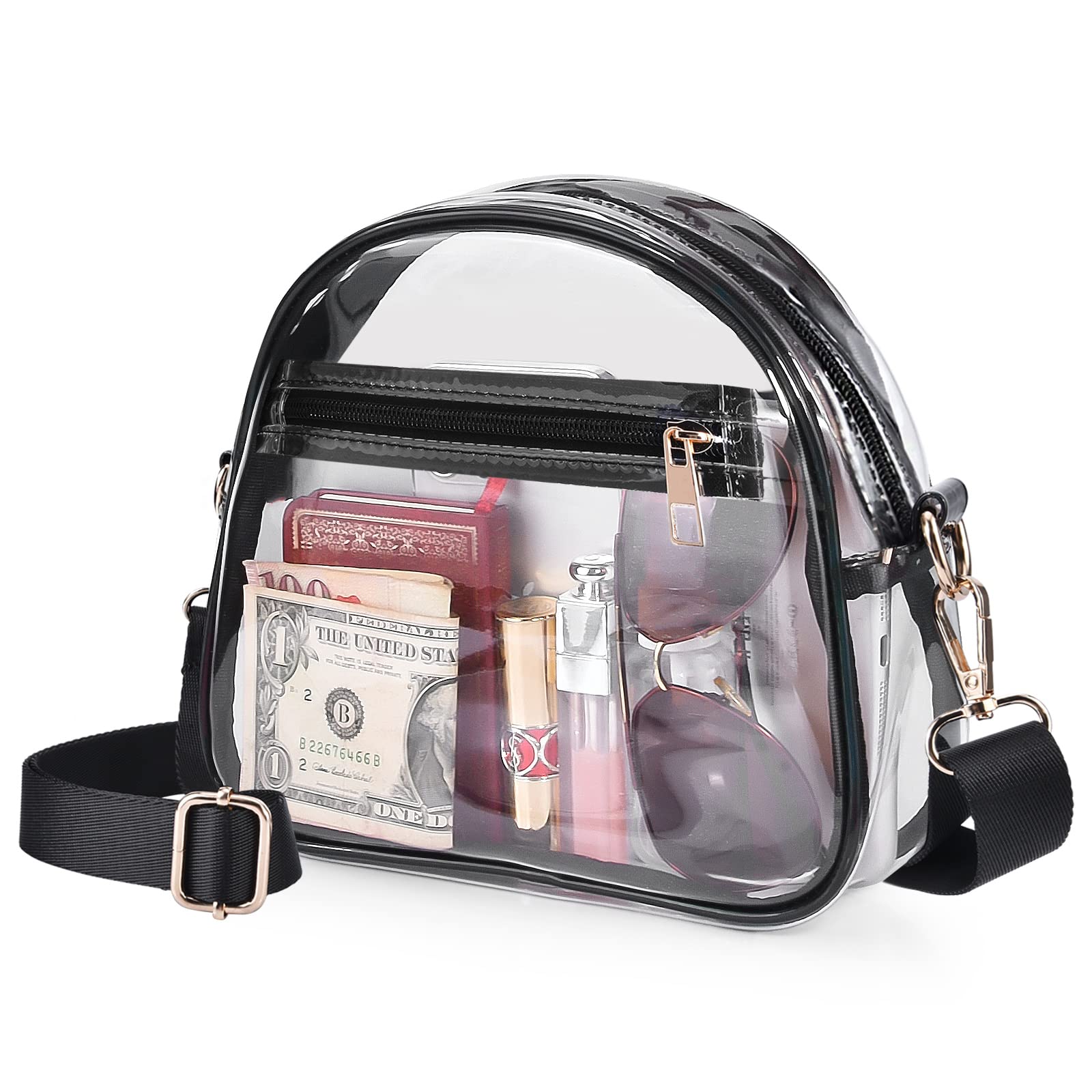 Stadium Approved Clear Translucent Crossbody Bag