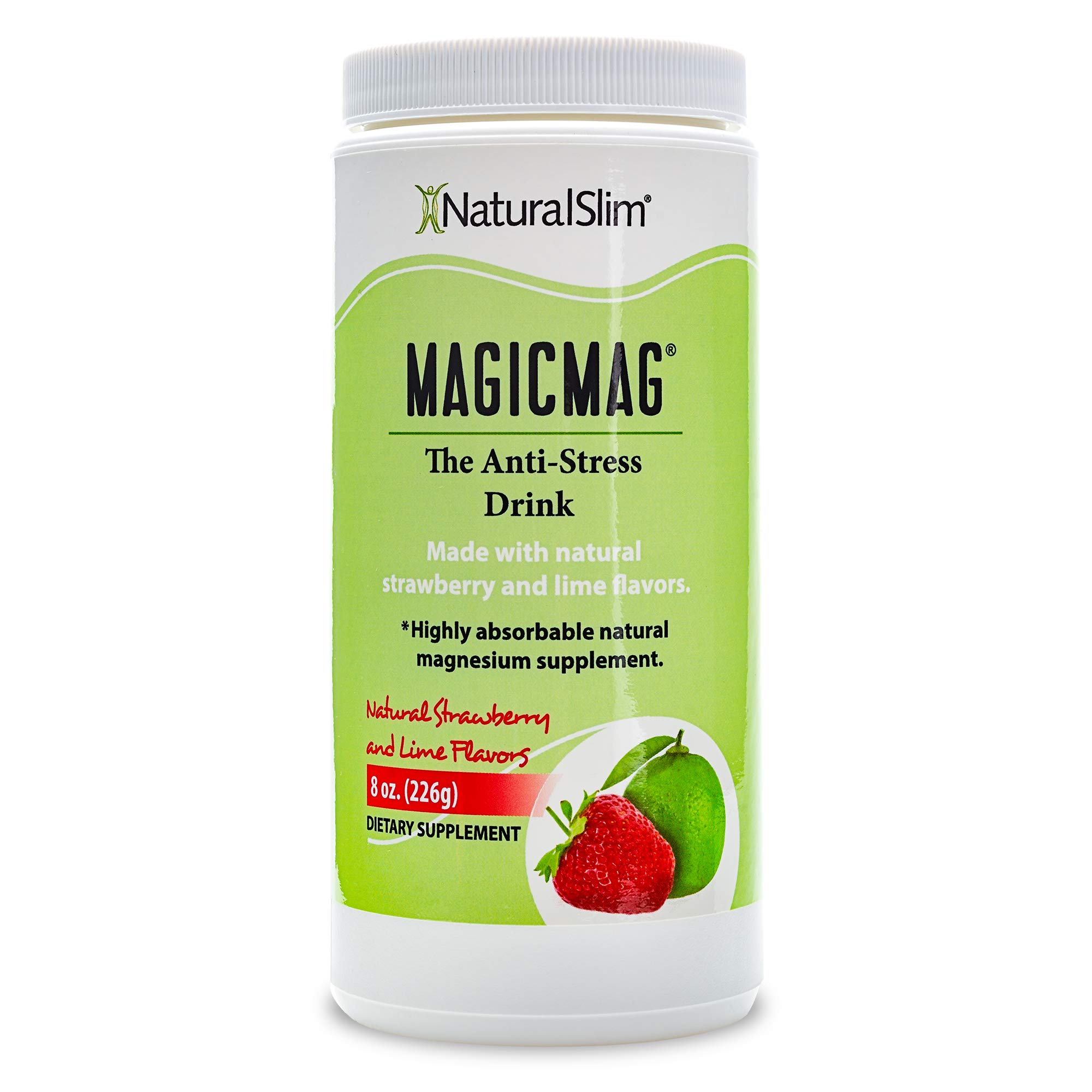 NaturalSlim MagicMag® Magnesium Citrate Powder - Anti Stress Drink Mix -  8oz 