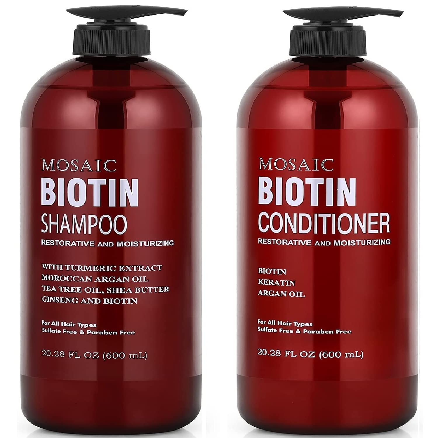 Biotin Shampoo and Conditioner Set for Hair Growth, For Thinning Hair and  Hair Loss Treatments for Women & Men, Hair Thickening Products for Women &  Men, Paraben & Sulfate Free Shampoo 