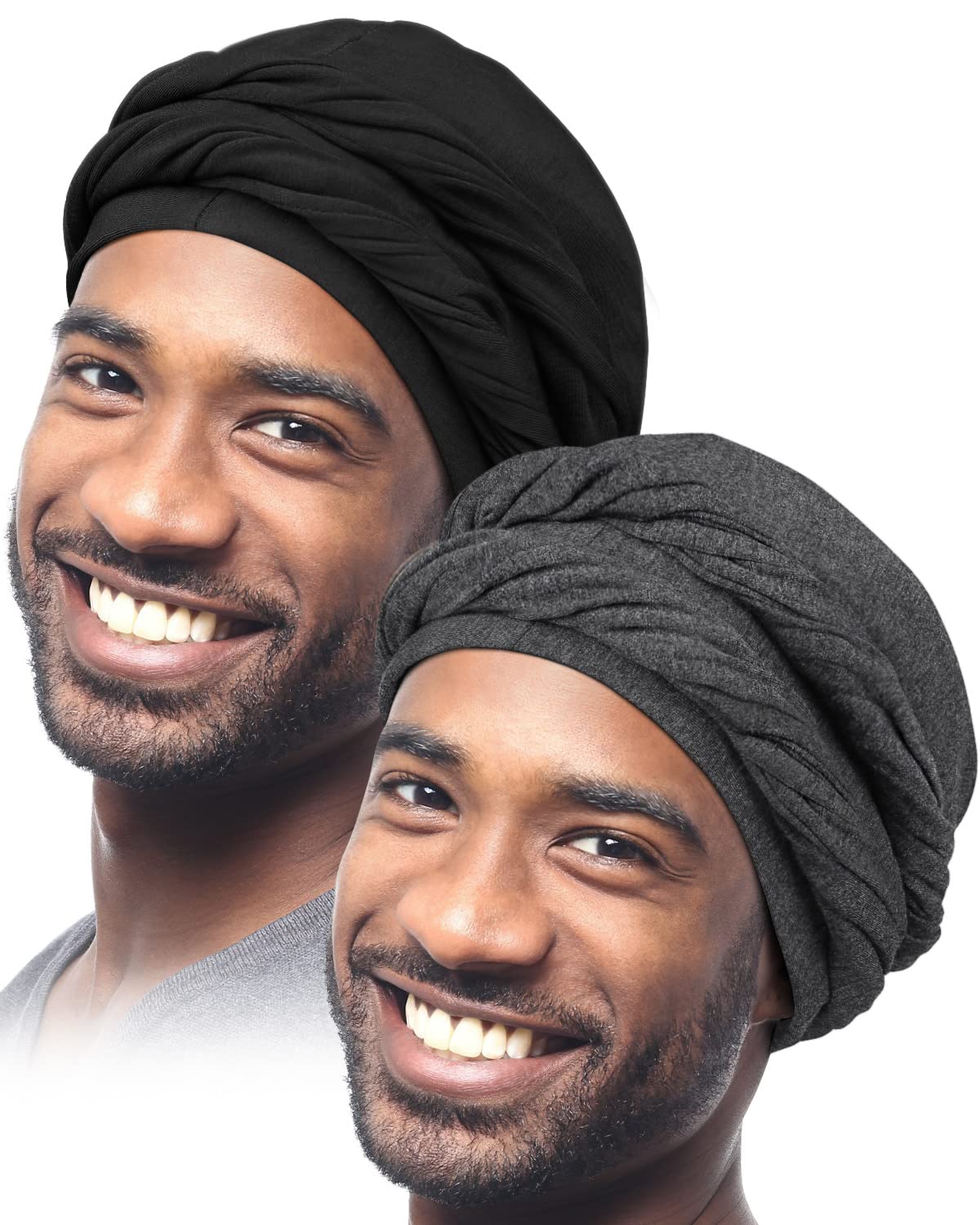 Halo Turban Durag for Men,Men Turban Halo Head Wrap Halo Tshirt