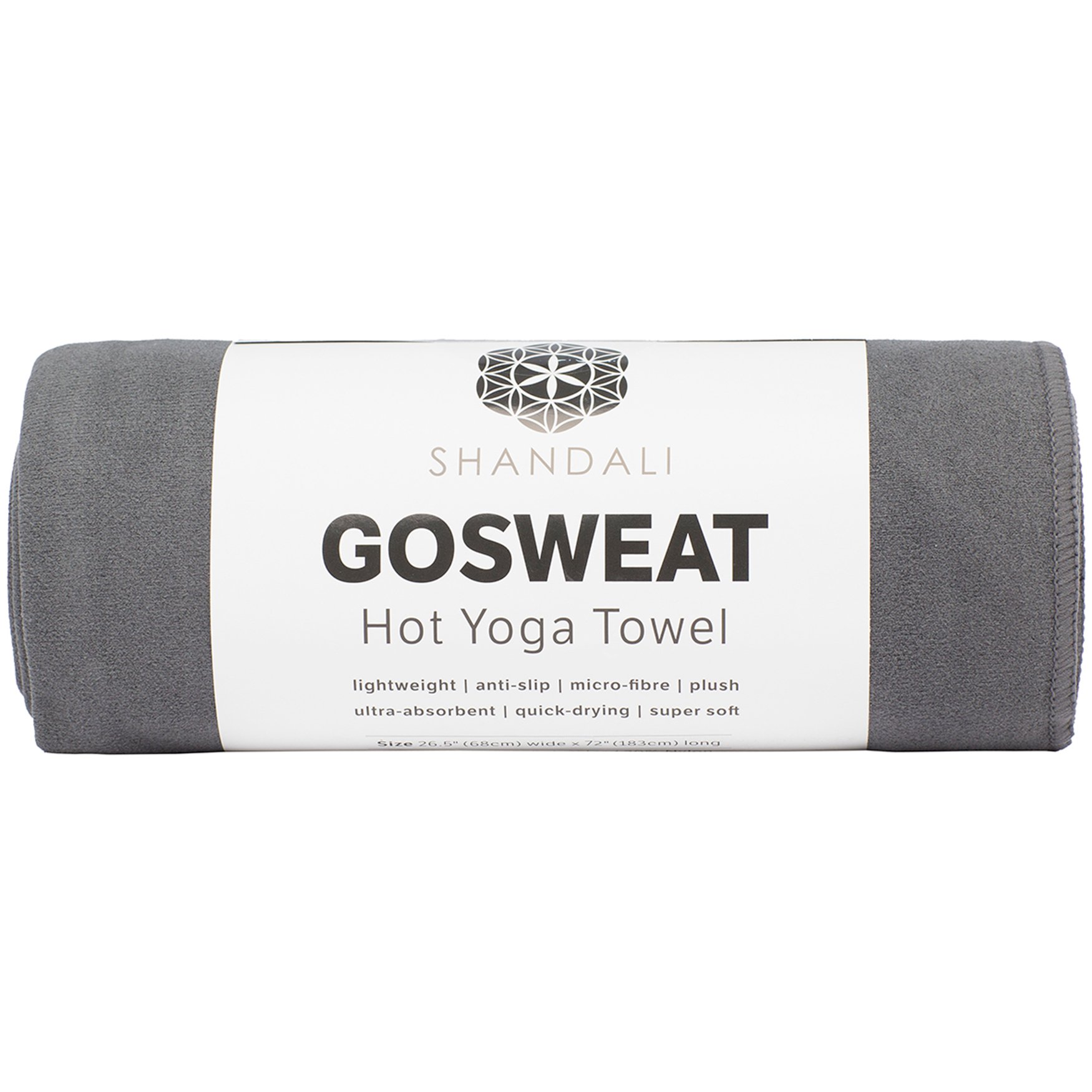 GoSweat Non-Slip Hot Yoga Towel by Shandali with Super-Absorbent