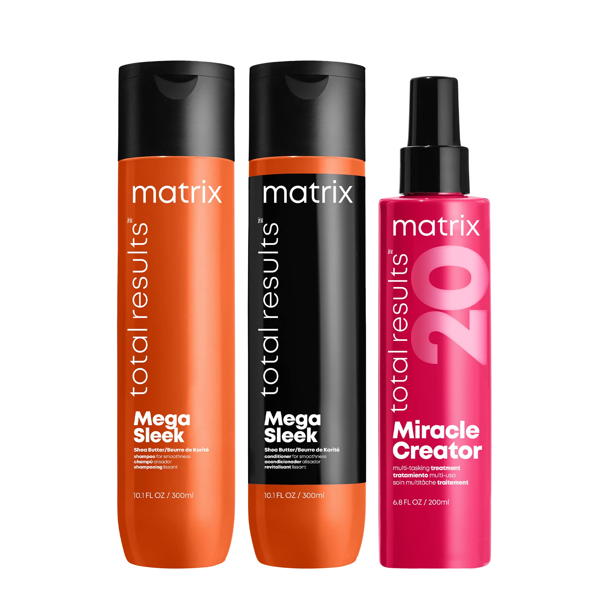 Matrix Mega Sleek Shampoo Conditioner & Miracle Creator Set