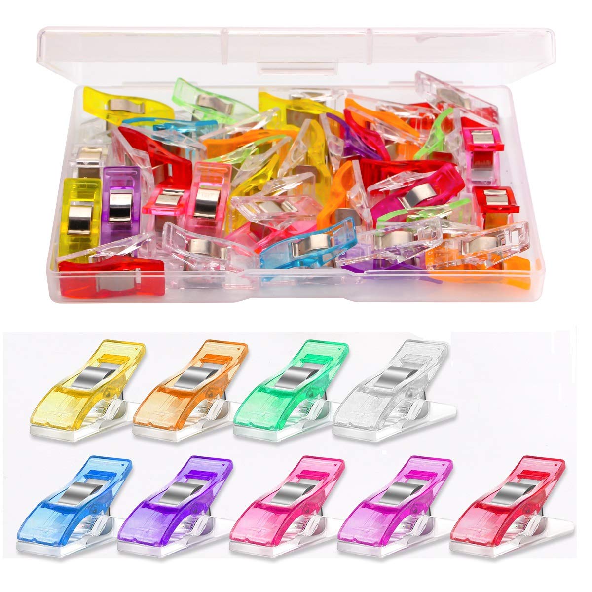 Multipurpose Sewing Clips 30 Pcs Premium Quilting Clips Assorted Colors Fabric  Clips for Sewing Supplies Quilting Accessories Crafting Tools