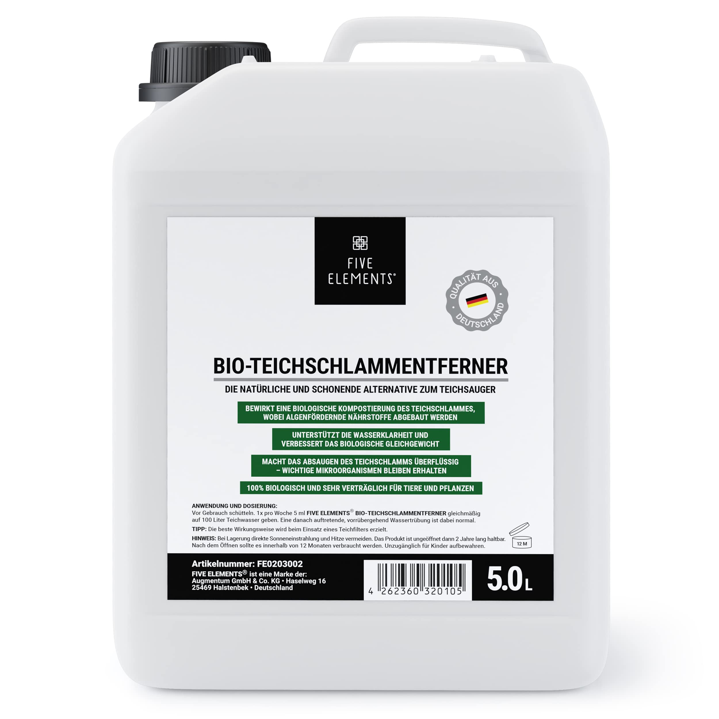 FIVE Elements BioTeich Sludge Remover 5.0L Optimal Pond Care for