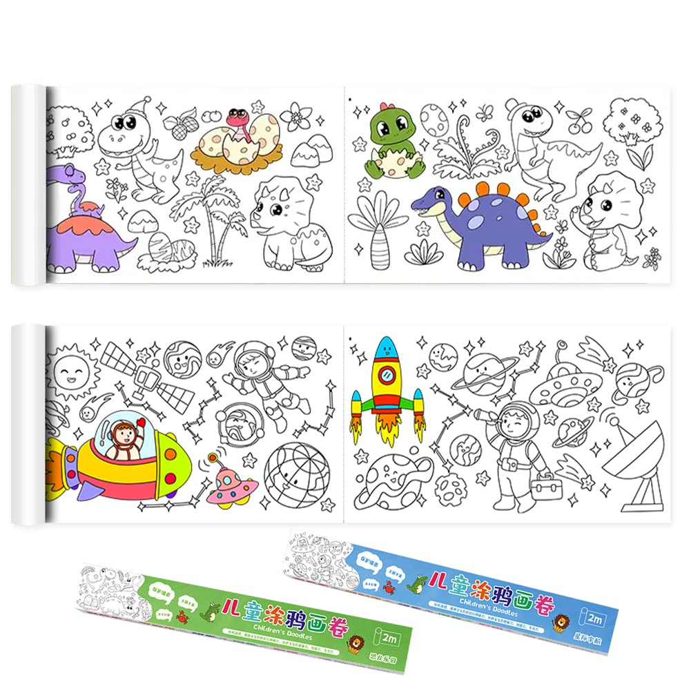 Childrens Drawing Roll Paper For Kids, Sticky Coloring Painting Wall Paper