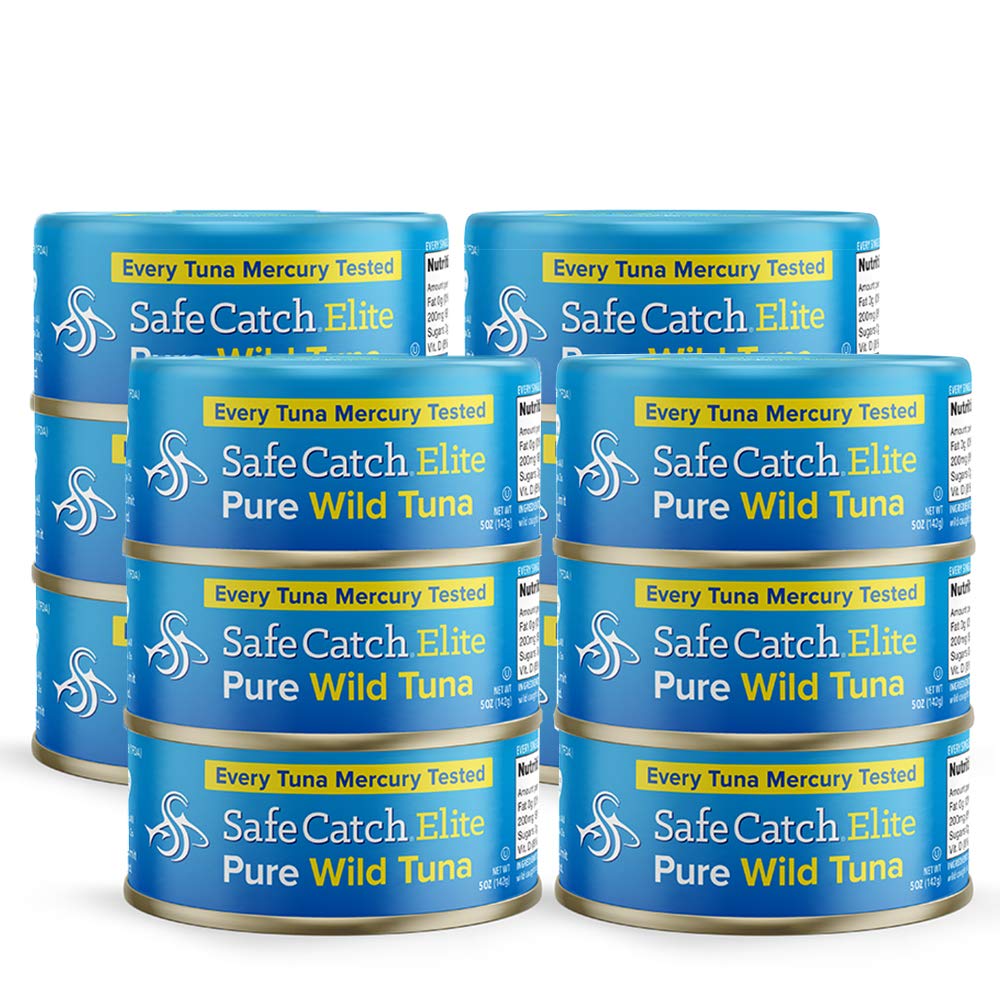 Safe Catch Elite Tuna Canned Wild Caught Tuna Fish Low Mercury Can