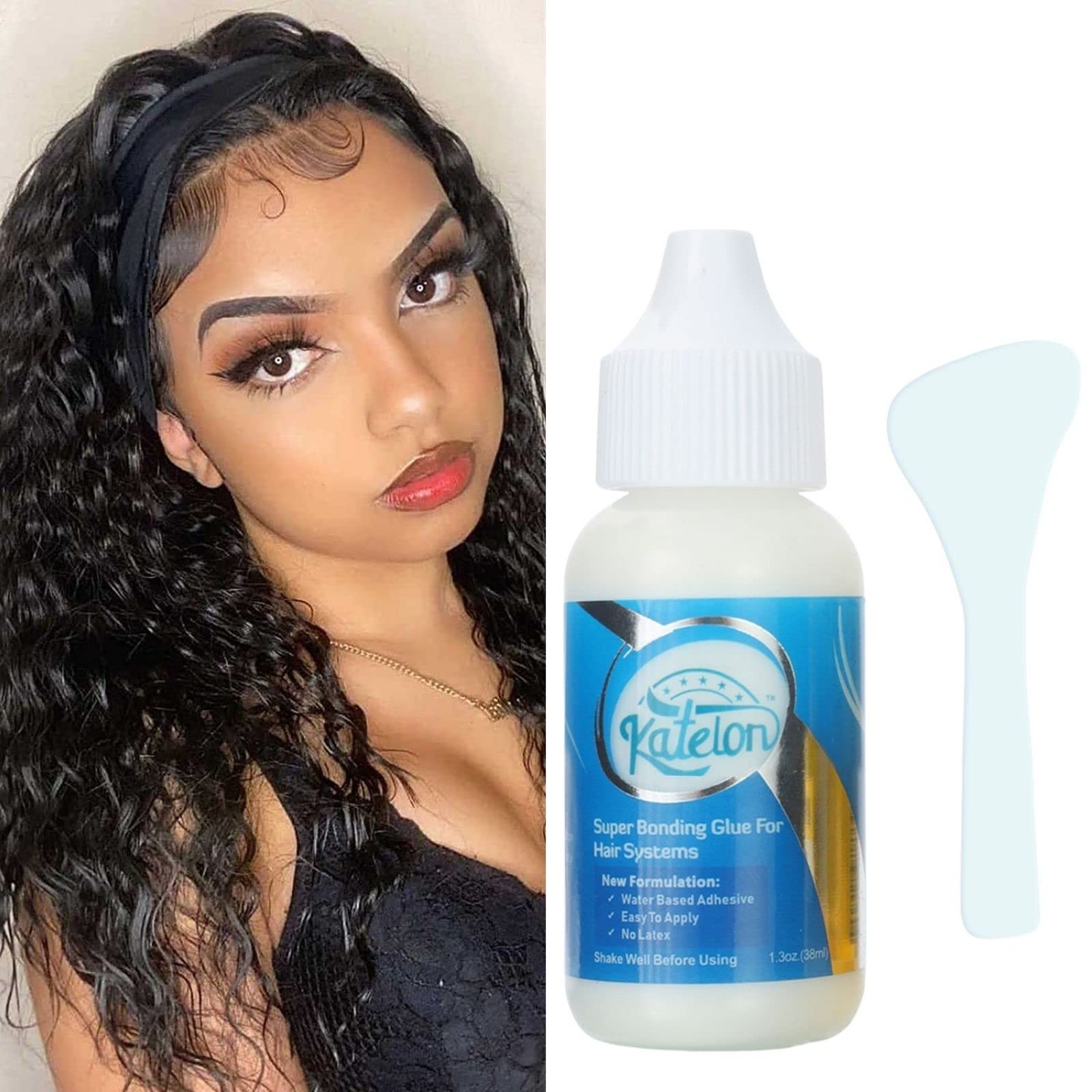 Wig Glue for Front Lace  Invisible Bonding Glue Extra Moisture  Control, Strong Hold Lace Wig Adhesive for Oily Scalps, Hairpiece, Frontal  Toupee Hair Systems 1 Bottle Glue