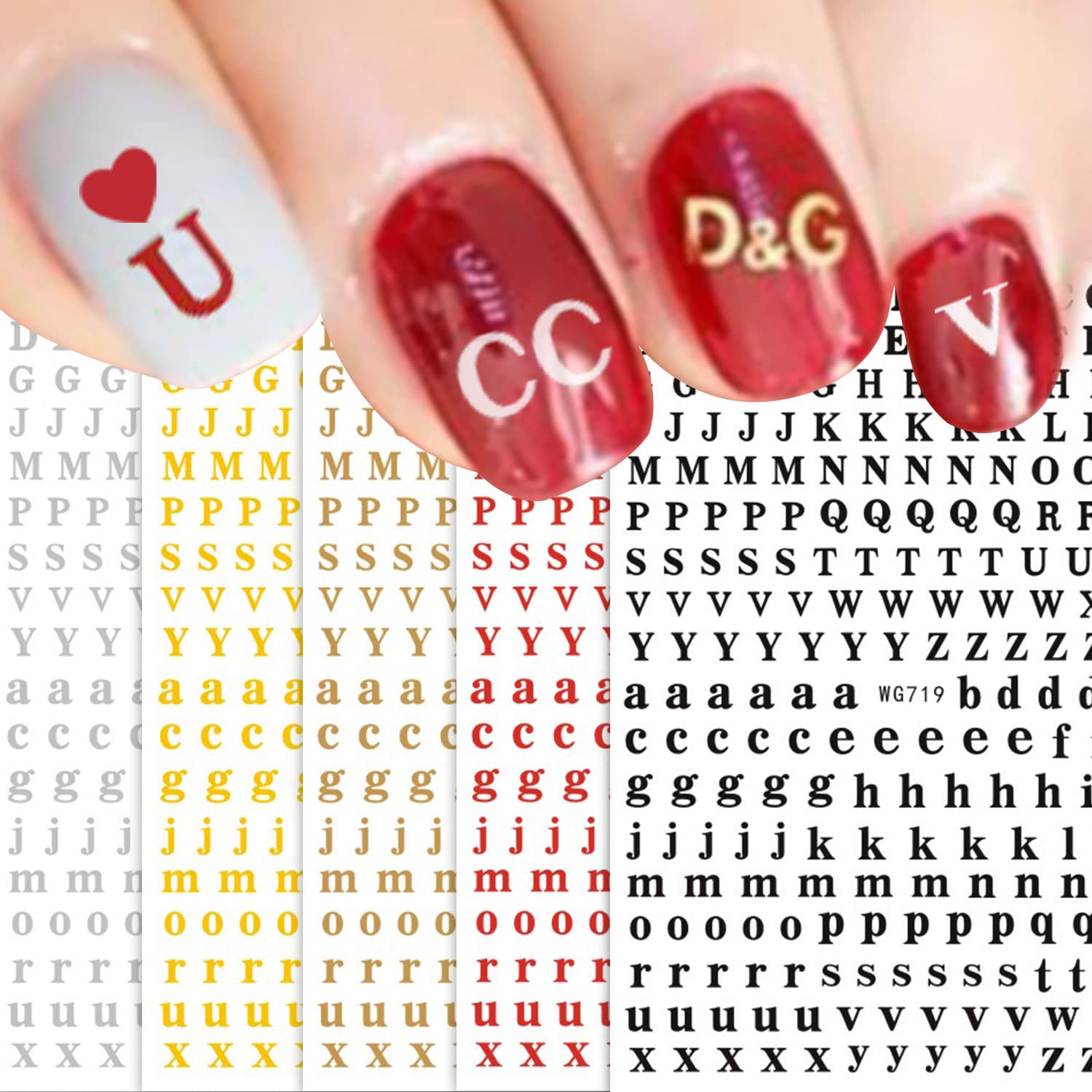 SILPECWEE 104 Pieces Letters Nail Charms Rose Gold Nail Letters 3d Nail Art  Charms Alphabet Letters for Nails Metal Nail Jewels Nail Decoration DIY  Craft : Amazon.in: Beauty