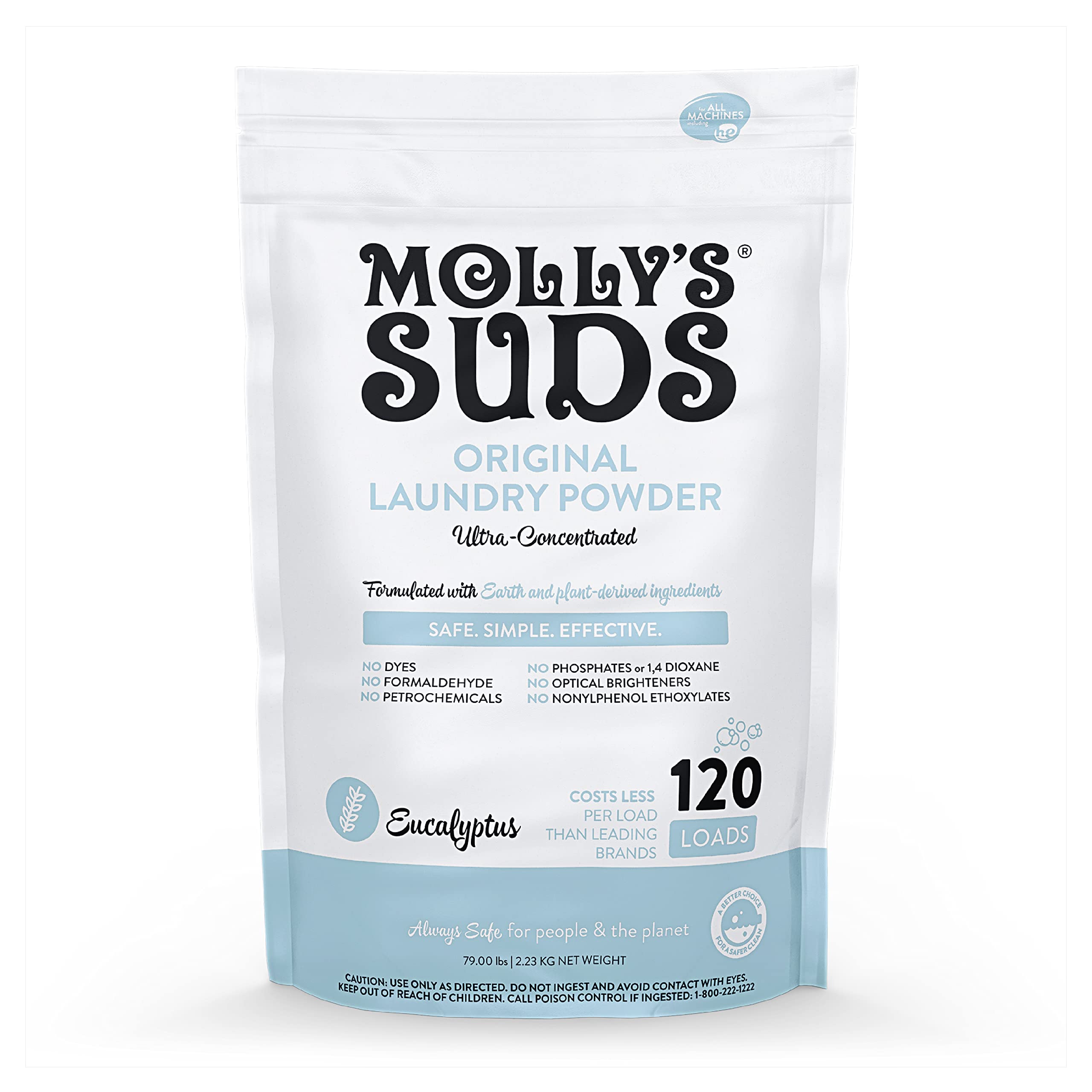 Molly's Suds Laundry Detergent, 120 Loads 