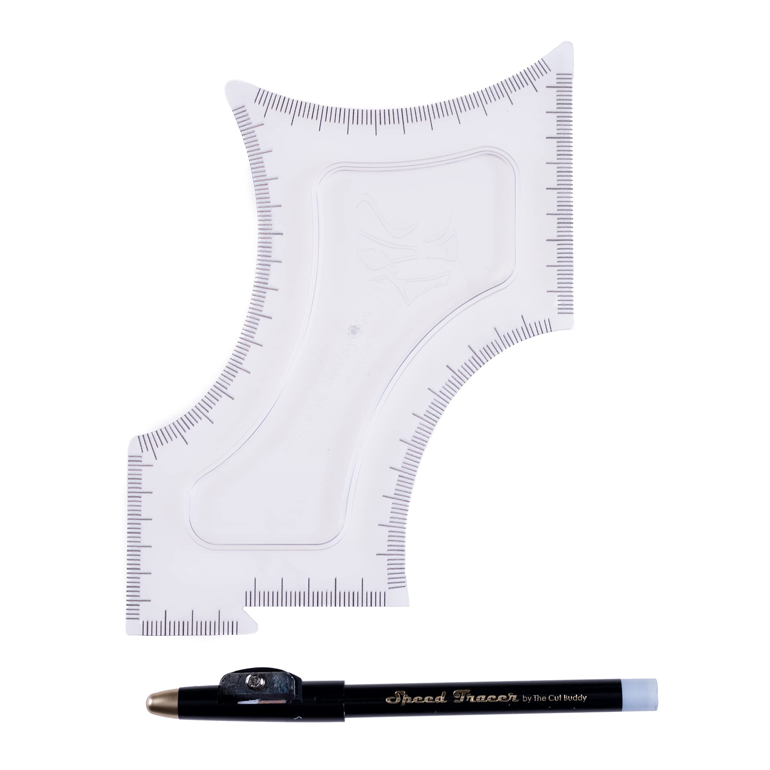 The Cut Buddy Shaping Styling Tool AS SEEN ON SHARK TANK 100 Clear Guide Bonus Pencil The Cut Buddy Shaping Styling Tool AS SEEN ON SHARK TANK 100 Clear Guide Bonus Pencil