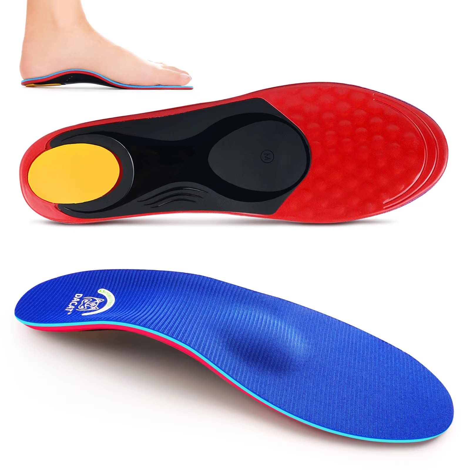 Orthotic Flat Feet Arch Support Insoles - Metatarsal Orthotic Insoles Arch  Supports Inserts for Metatarsalgia Plantar Fasciitis Ball of Foot Pain  Relief - Morton s Neuroma Shoe Inserts Red S:MEN(6-7.5)/WOMEN(8-9.5)
