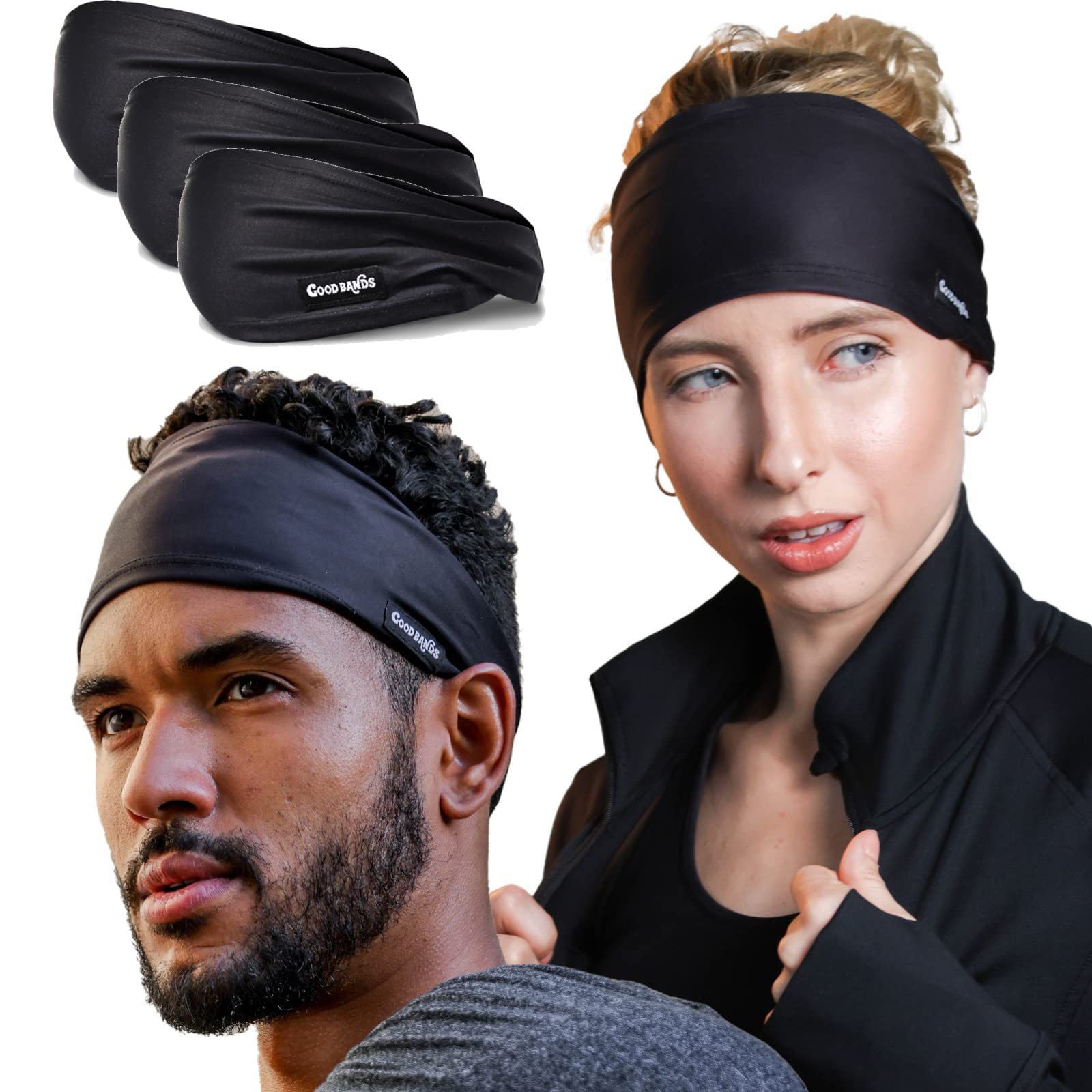 Sweatband for Men and Women - Unisex Headband That Wicks Moisture