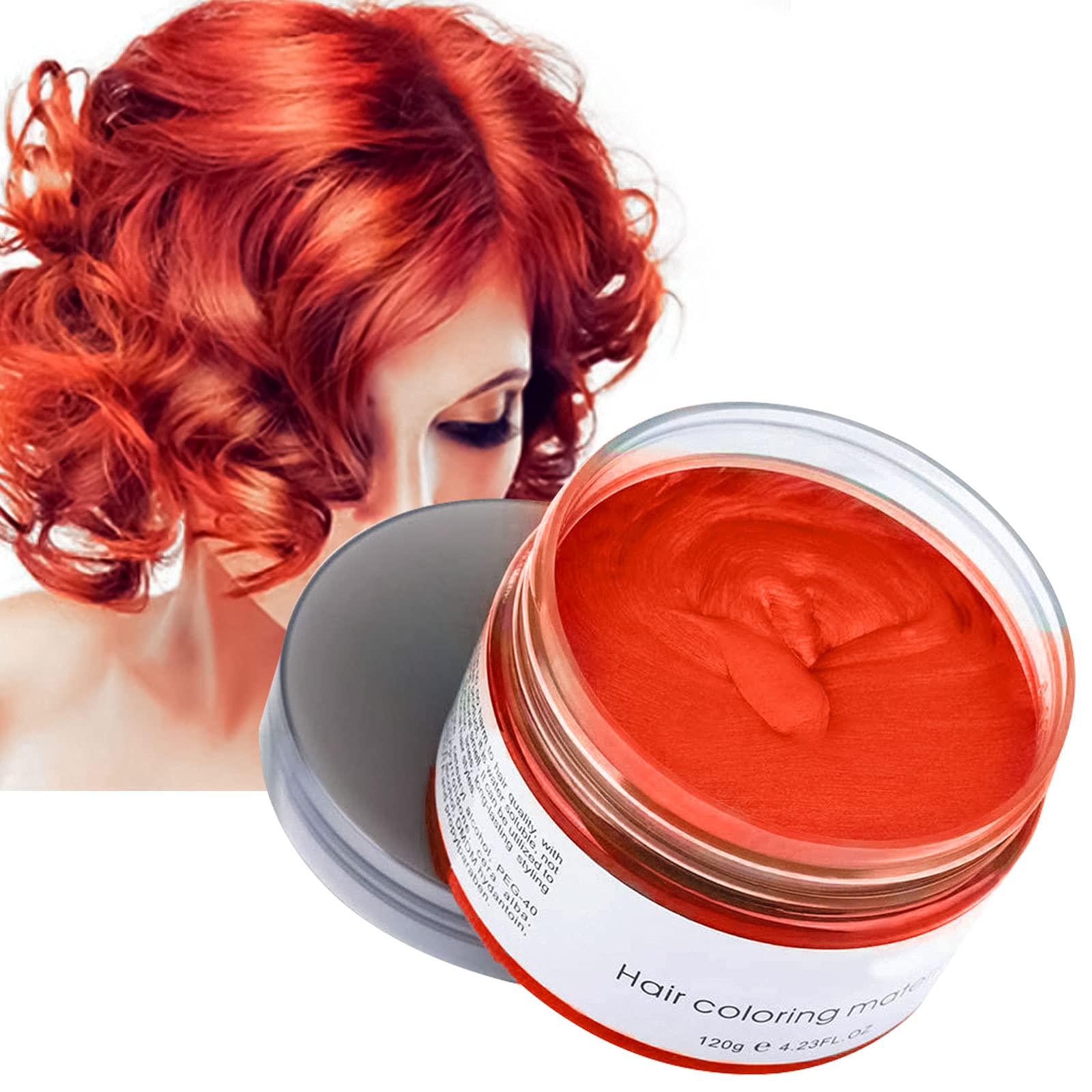 MOFAJANG Hair Coloring Wax, Blue Temporary Hairstyle Cream, Natural  Hairstyle Color Pomade, Washable Hair Dye Styling Wax Cream Mud