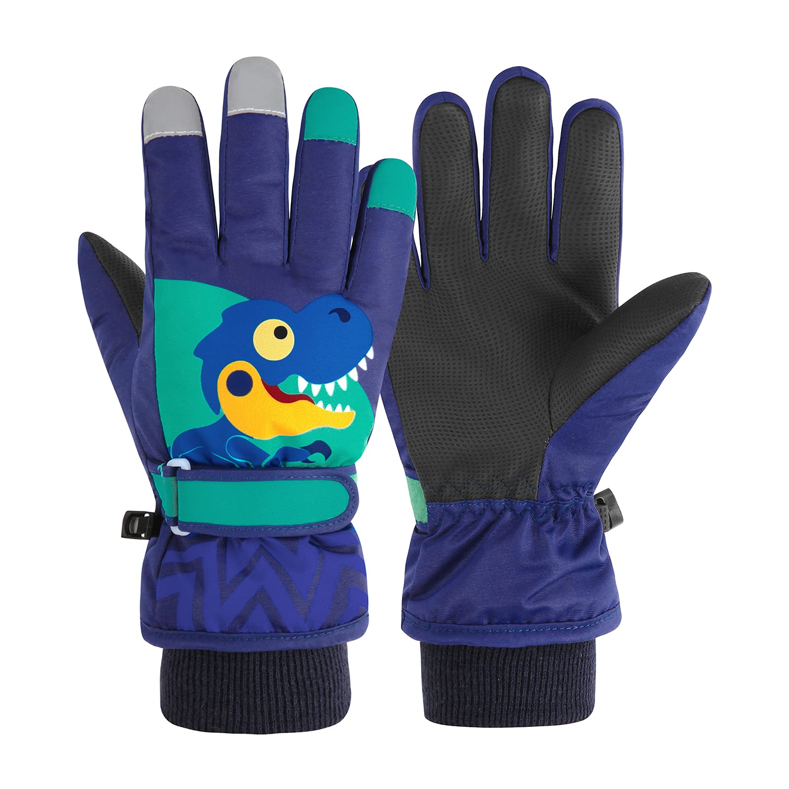 Kids Waterproof Winter Gloves Warm Snow Gloves Boys Girls Ski