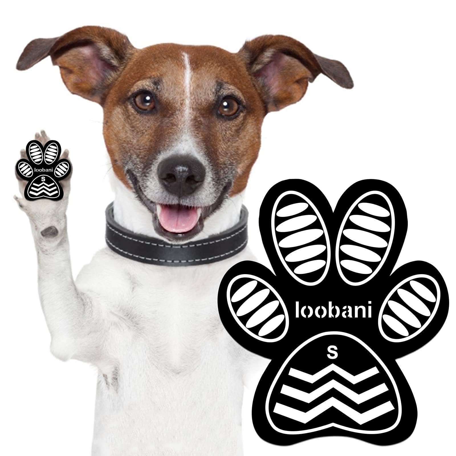LOOBANI Dog Grip Pad Paw Protector Anti-Slip Traction Pads from Slipping on  Slippery Floors, Protection for Injuries and Brace for Weak Paws(6 Sets 24  Pads-S) 6 Sets 24 Pads S (1-5/8x1-3/8, 4-10