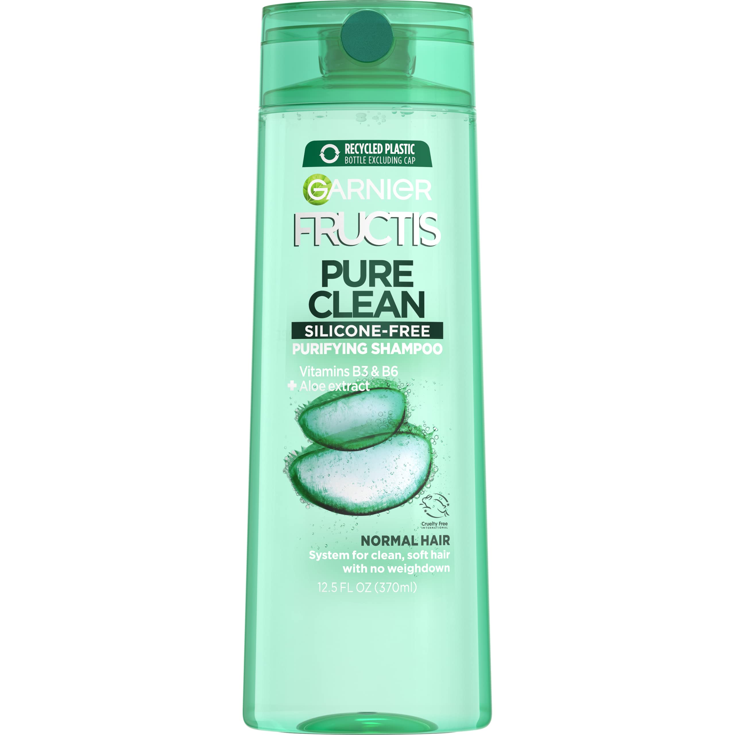 Shampoo with Aloe Pure 12.5 fl Garnier ml) oz Clean Fortifying (370 Fructis