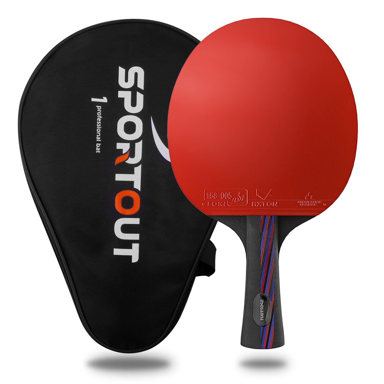 Sportout Ping Pong Paddle, Professional Table Tennis Racket with