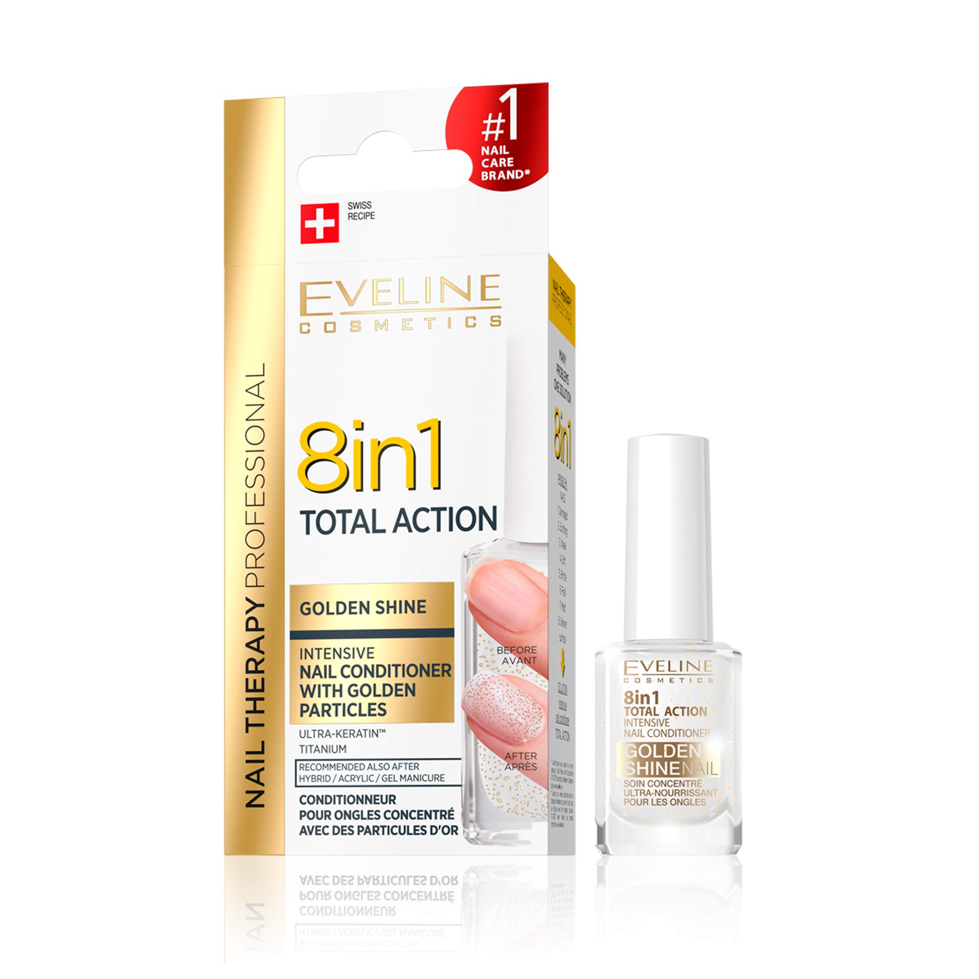 Intensive Nail Conditioner EVELINE 8 in 1 TOTAL ACTION Sensitive - NEW -  12ml | eBay