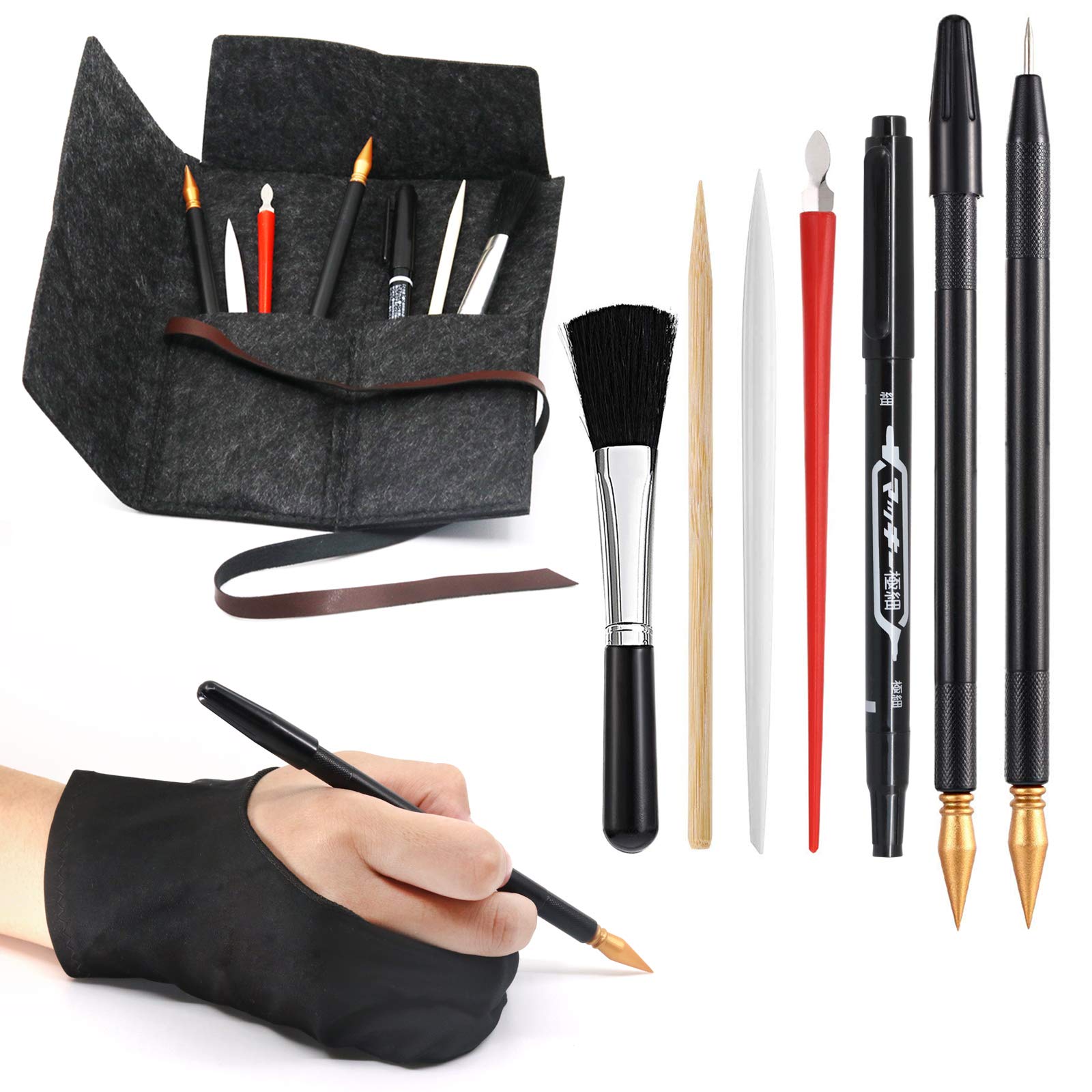 9 Pcs Scratch Art Tools Scratching Drawing Tools Set for Adults & Kids  Painting Paper : Artist Glove Tools Bag Scratch Coloring Pens Plastic and  Wooden Stylus Scraper Repair Pen Clean Brush