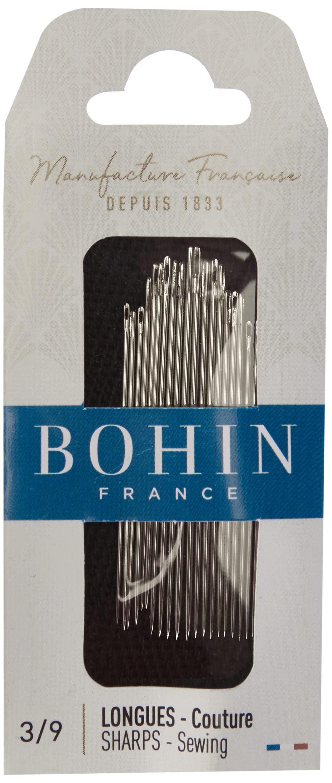 Bohin Sharps Hand Needles Size 3/9 20 Per Package