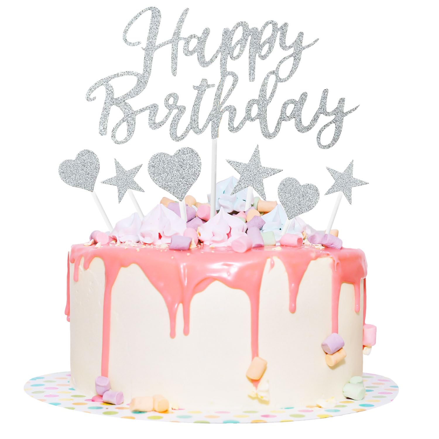 11 Pcs Happy Birthday Cake Topper Birthday Cake Toppers Cupcake Toppers ...