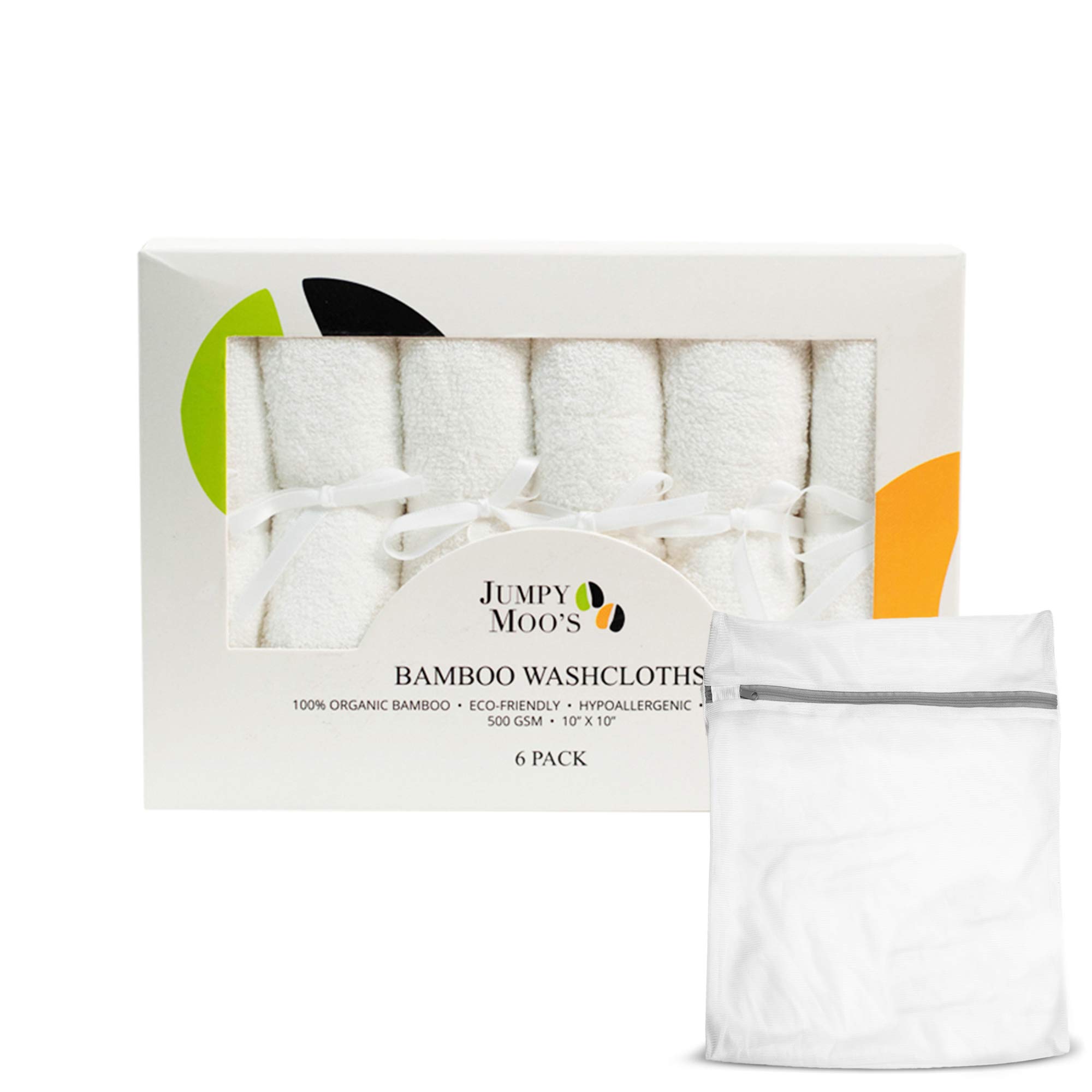 6-Pack Baby Bamboo Wash Cloths