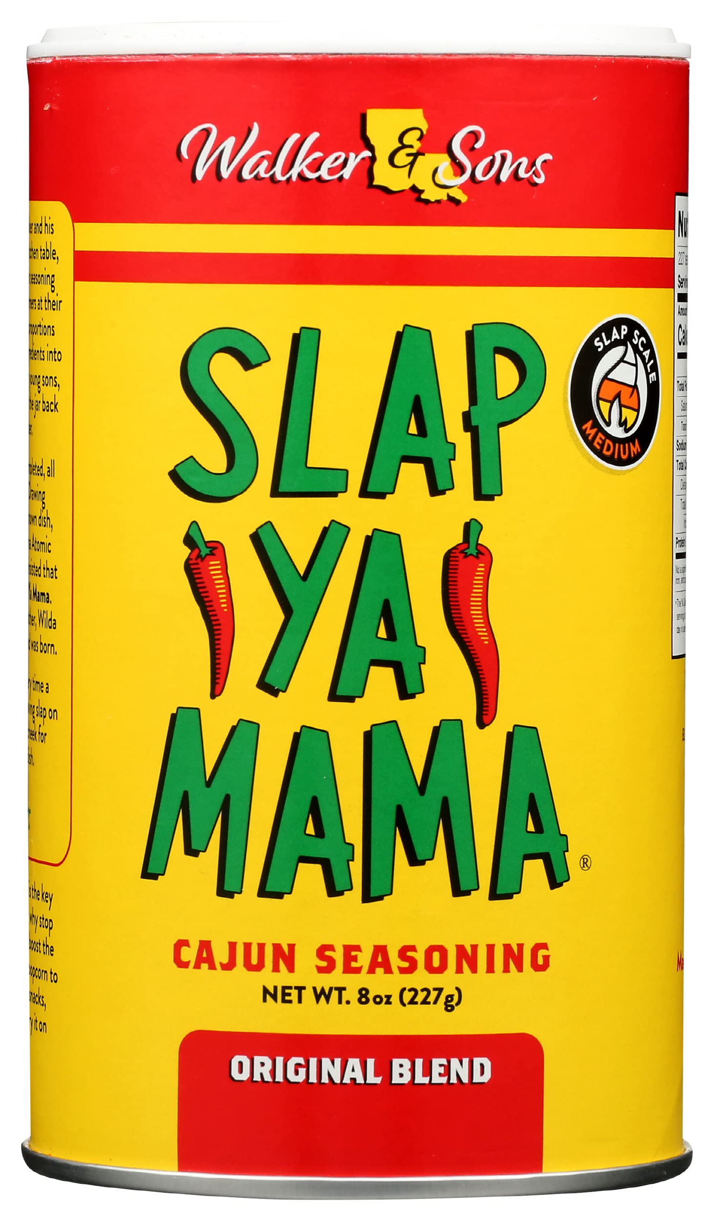 Slap Ya Mama Cajun Seasoning from Louisiana, Original Blend, No MSG and  Kosher, 8 Ounce Can, Pack of 3