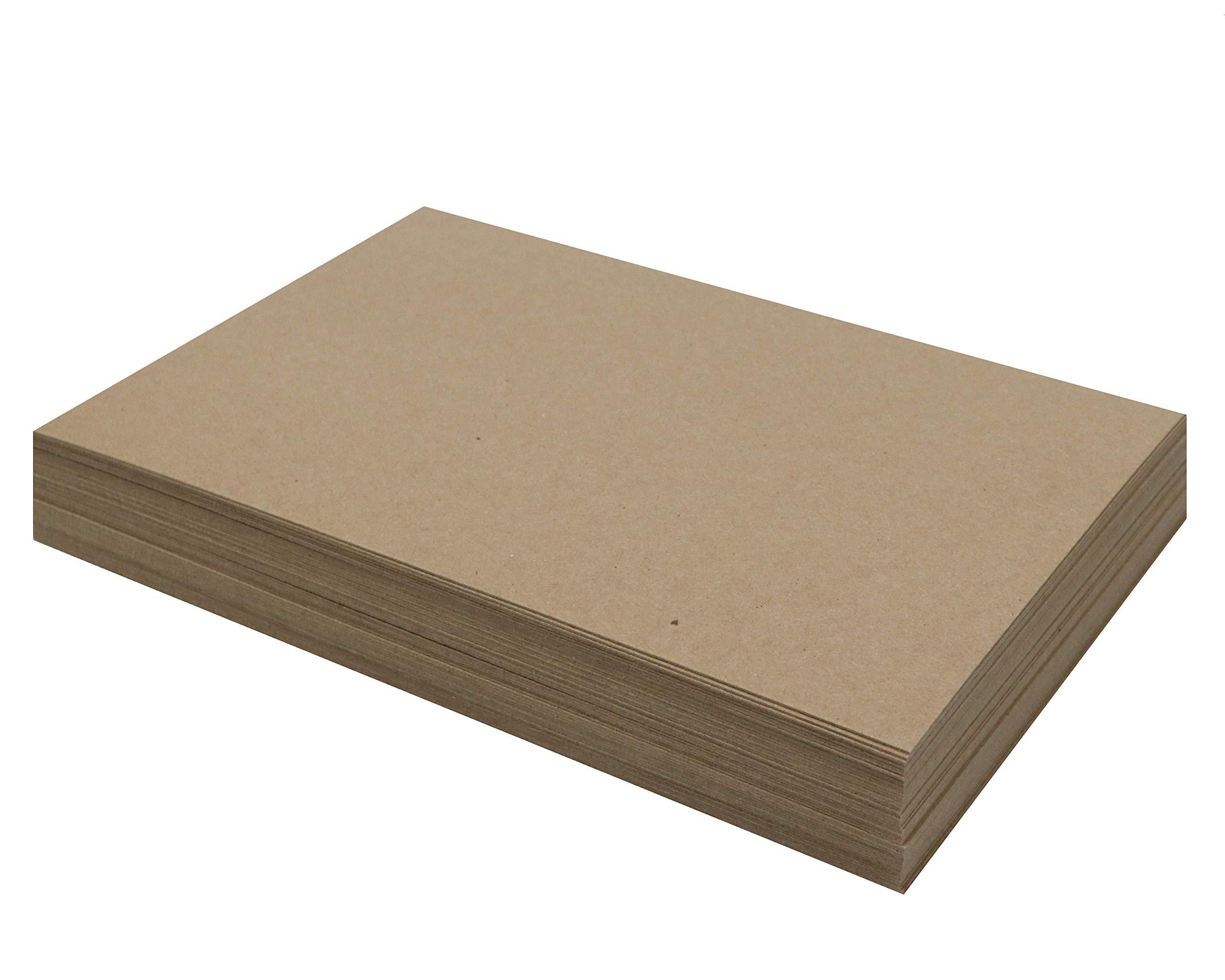 50 Chipboard Sheets 11 x 17 inch - 50pt (Point) Heavy Weight Brown Kraft  Cardboard for Scrapbooking & Picture Frame Backing (.050 Caliper Thick)  Paper Board