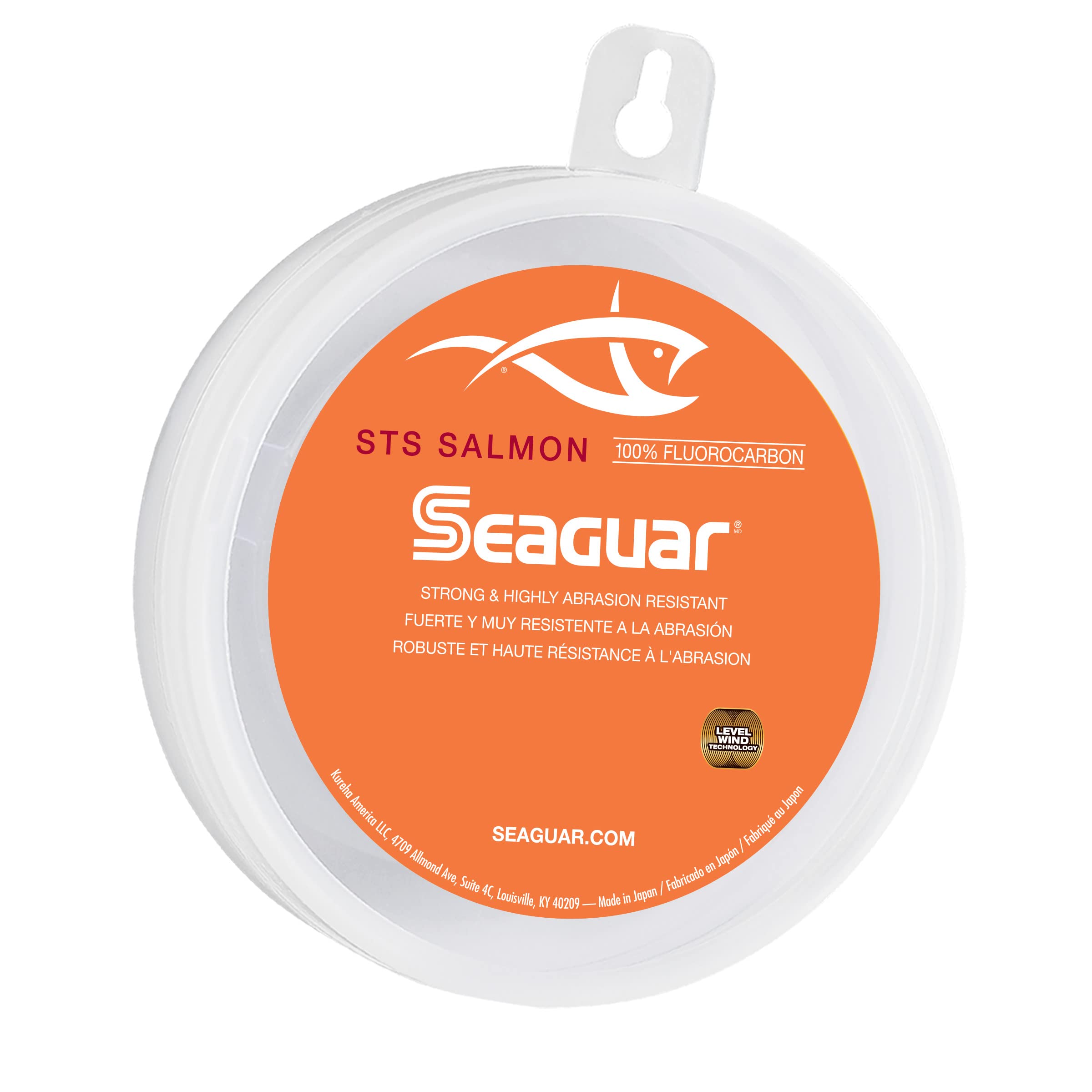 Seaguar STS Salmon Fishing Line, Strong and Abrasion Resistant, Premium  100% Fluorocarbon Performance Fishing Leader, Virtually Invisible 40 lb  100yd Clear