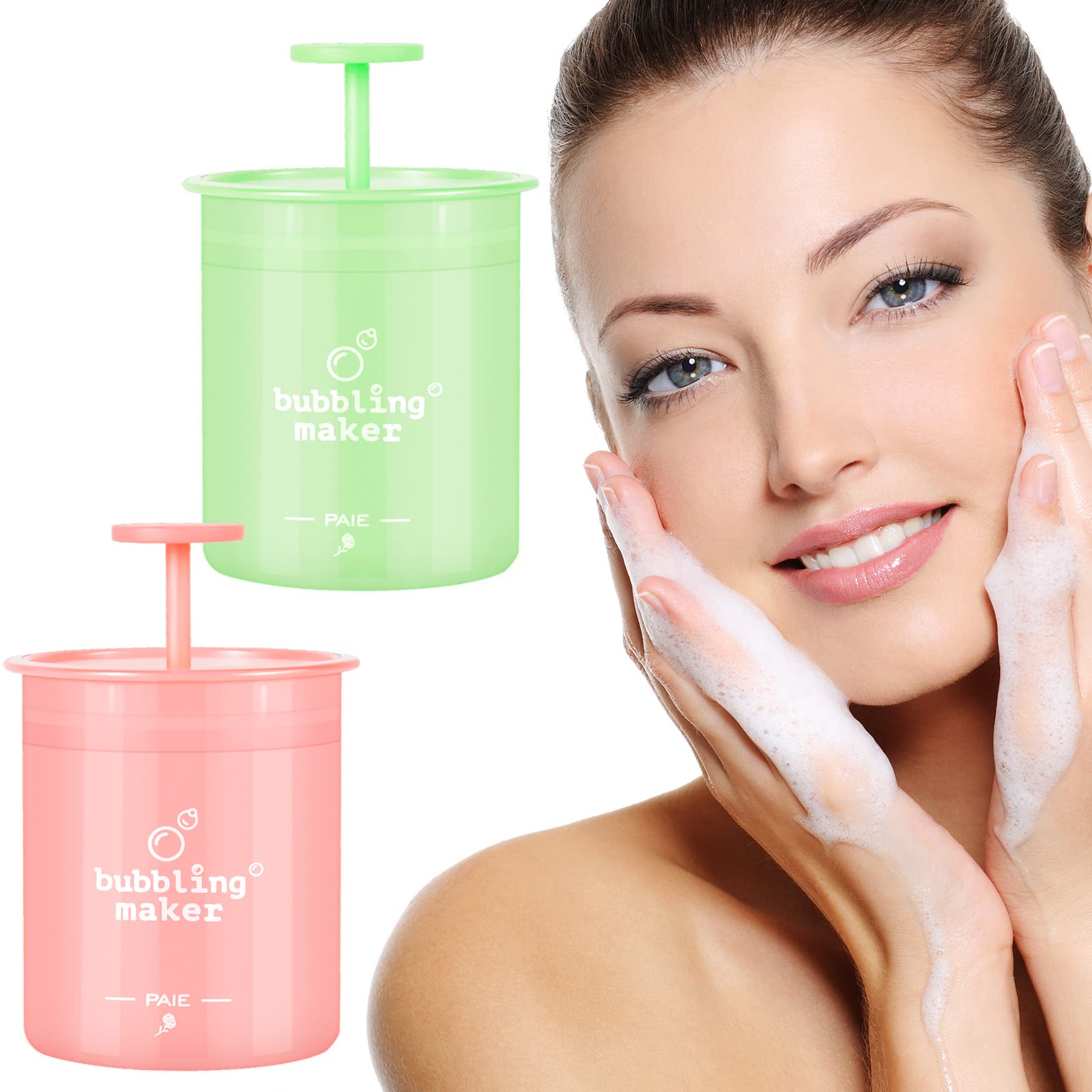 2 Pack Face Wash Foam Maker Marshmallow Whip Maker for Gentle Cleanser Foam  Facial Bubble Maker Skincare Shampoo Cleansing Face Wash Foamer Marshmallow  Whip Maker Foam Facial Cleanser(Red+Green)