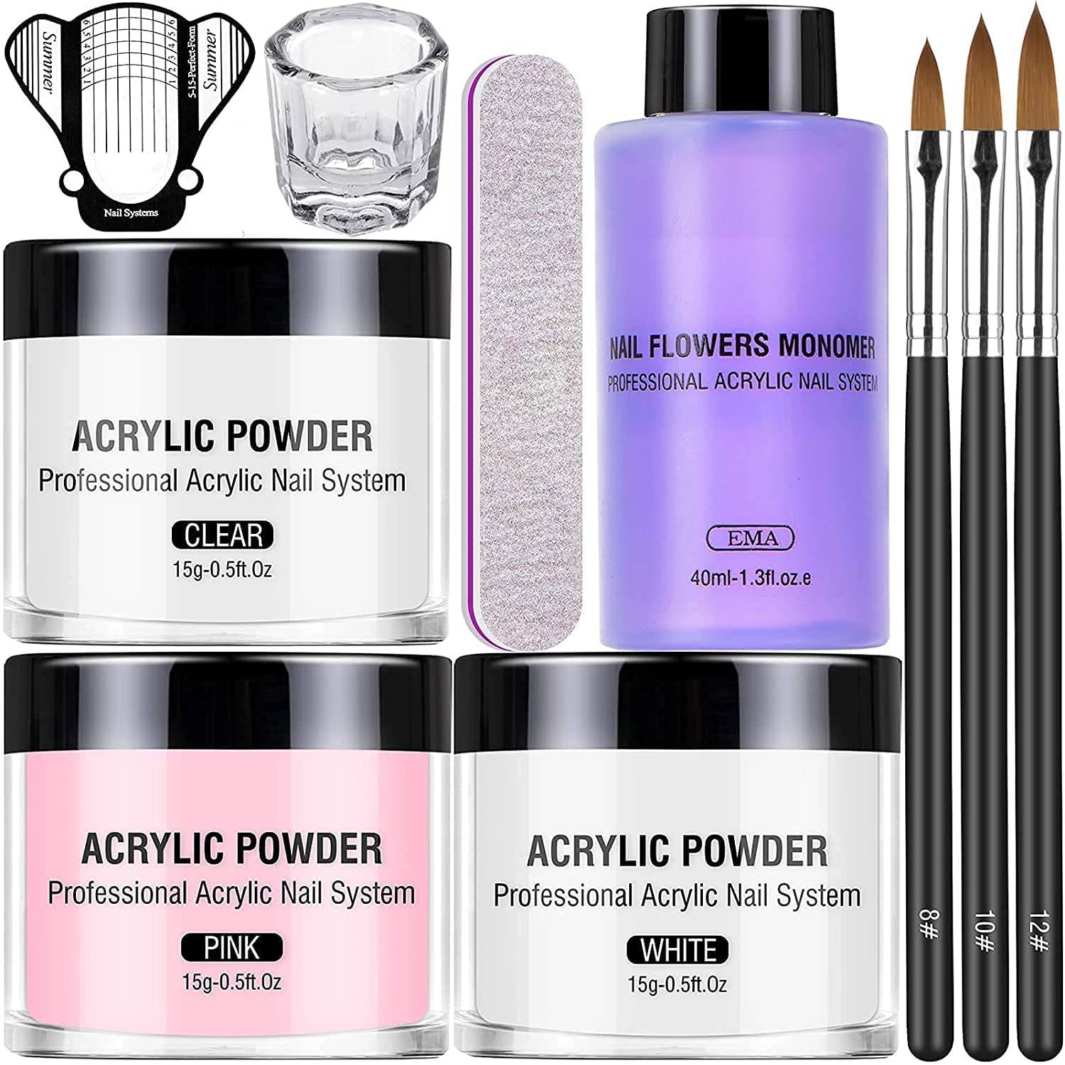 Buy SHILLS PROFESSIONAL Acrylic Powder Crystal Nail Art Tips Builder Acrylic  Nail Powder 30G Clear Online at Low Prices in India - Amazon.in