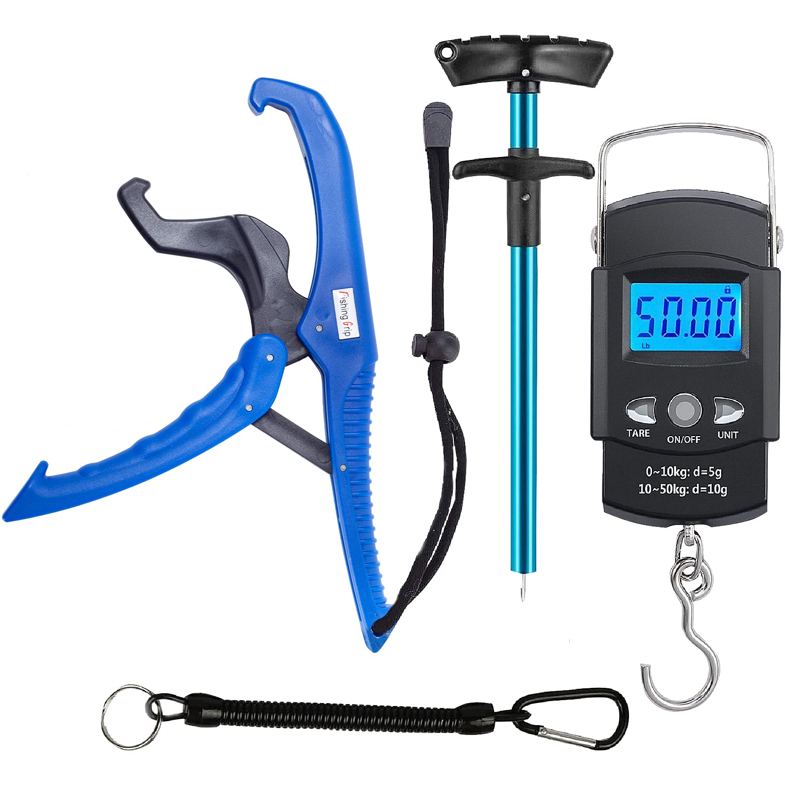 Honoson Fish Hook Remover Tools Kit Include 1 Piece Handheld Digital Fish  Scale 1 Piece Fish Hook Remover Tool 1 Piece Fish Lip Gripper