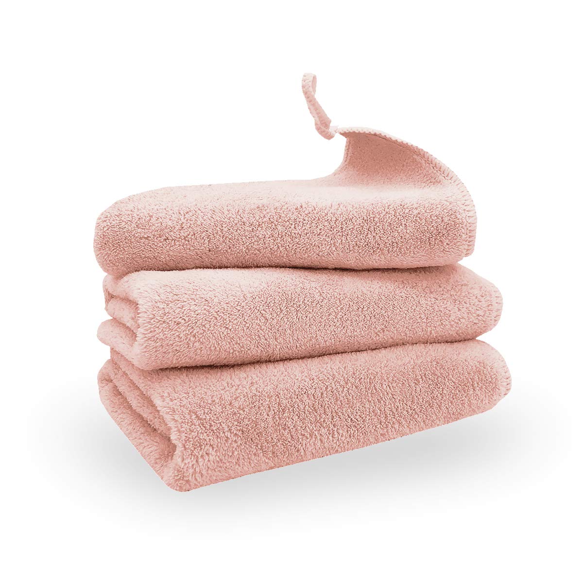 Xinrjojo 4 Piece Microfiber Quick Dry Towels Set:1 Bath Towel 1 Hand Towel and 2 Washcloths Set Super Soft Plush Highly Absorbent- Blue