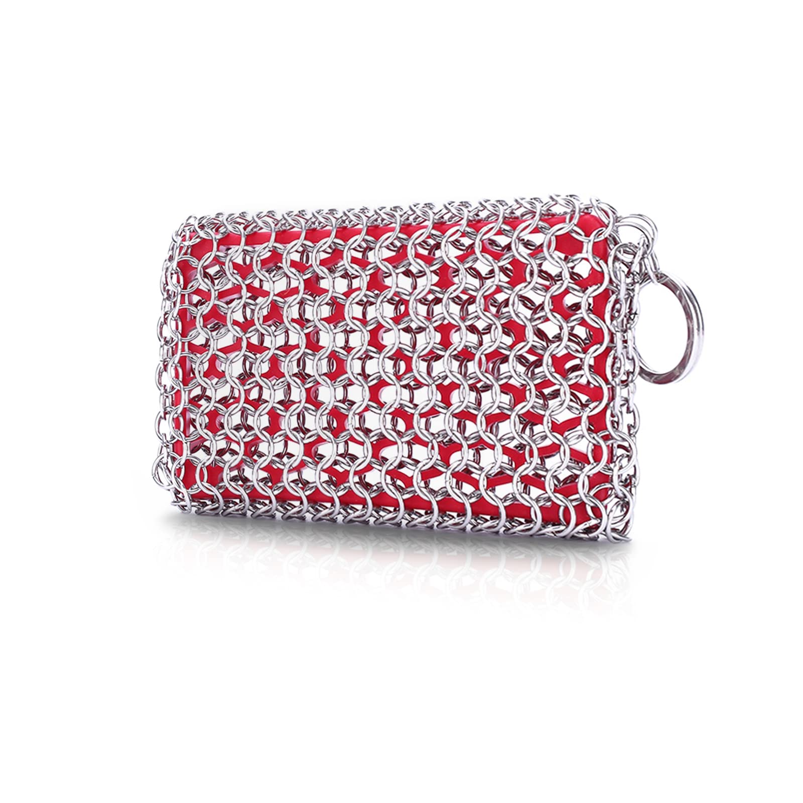 Cast Iron Chainmail Scrubber 316L Stainless Steel Rectangle Chain