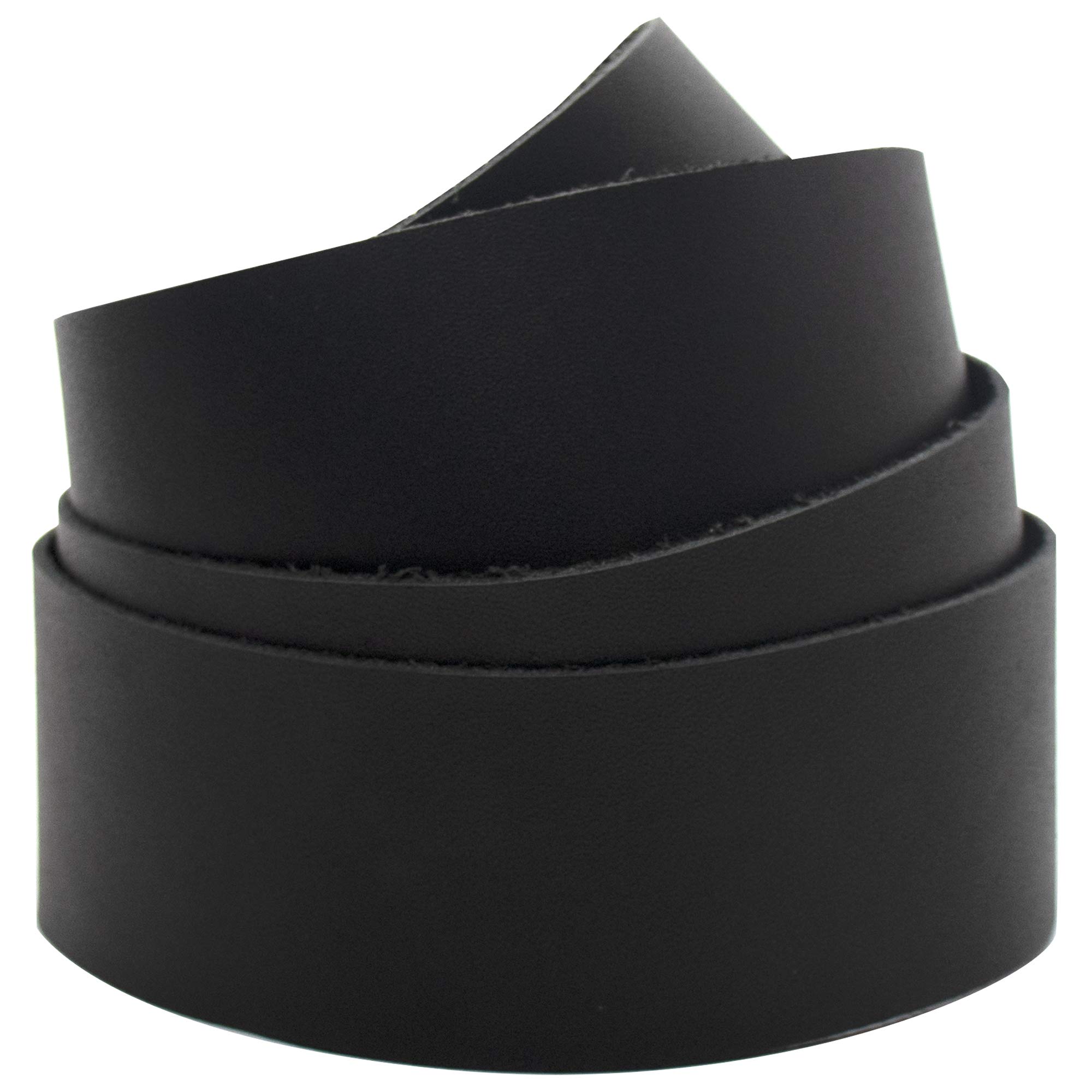 Realeather Leather Strip, 1.5 inch x 42 inch, Black