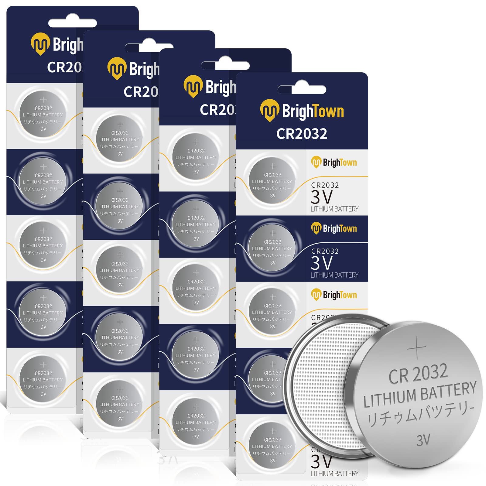 20 Count CR2032 Lithium Coin Cell Battery, 3V Blister Packed CR2032