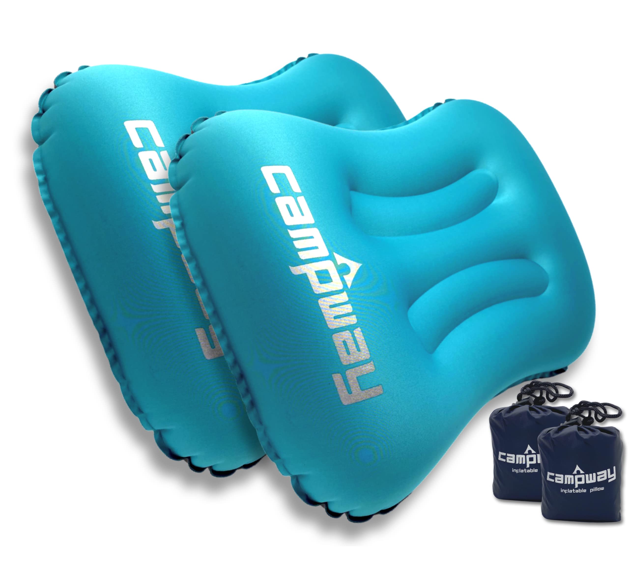 Near Zero Ultralight Inflatable Camping Pillow - 3 oz, Blue