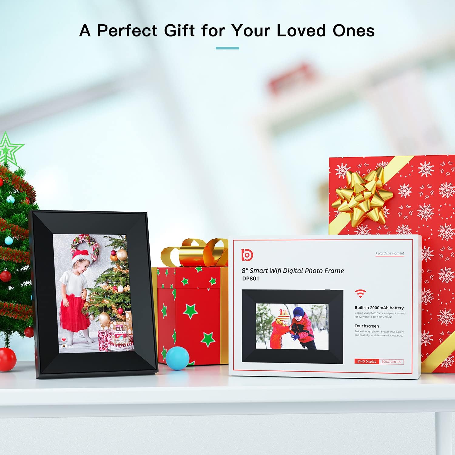 Dreamtimes 8 Inch WiFi Digital Photo Frame - Thumbnail 4