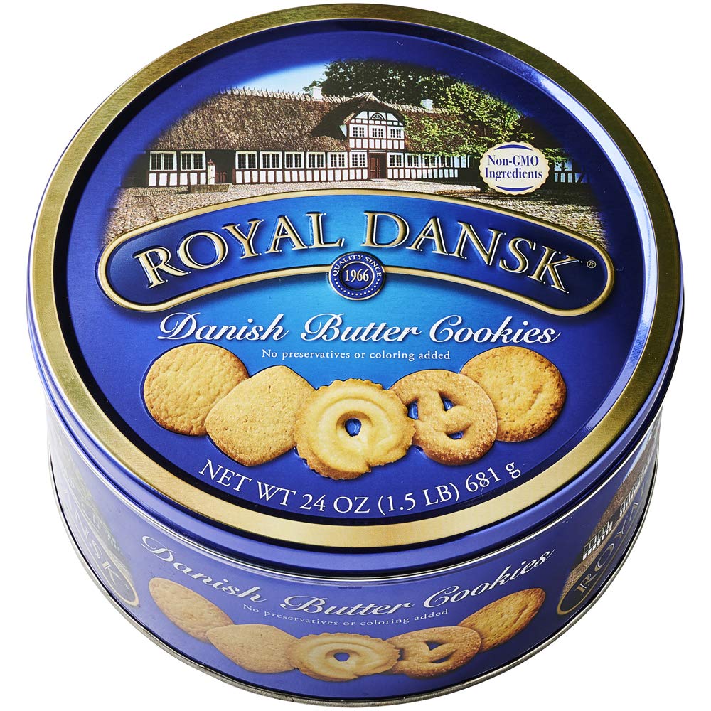 Royal Dansk Danish Cookies Tin butter 24 Ounce
