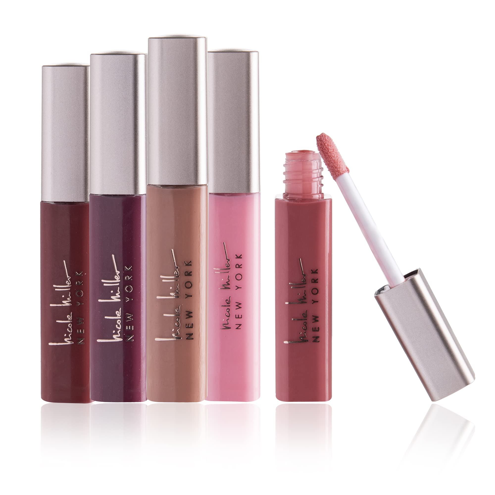 Nicole Miller 5 Pc Lip Gloss Collection Pink (5 Pieces)