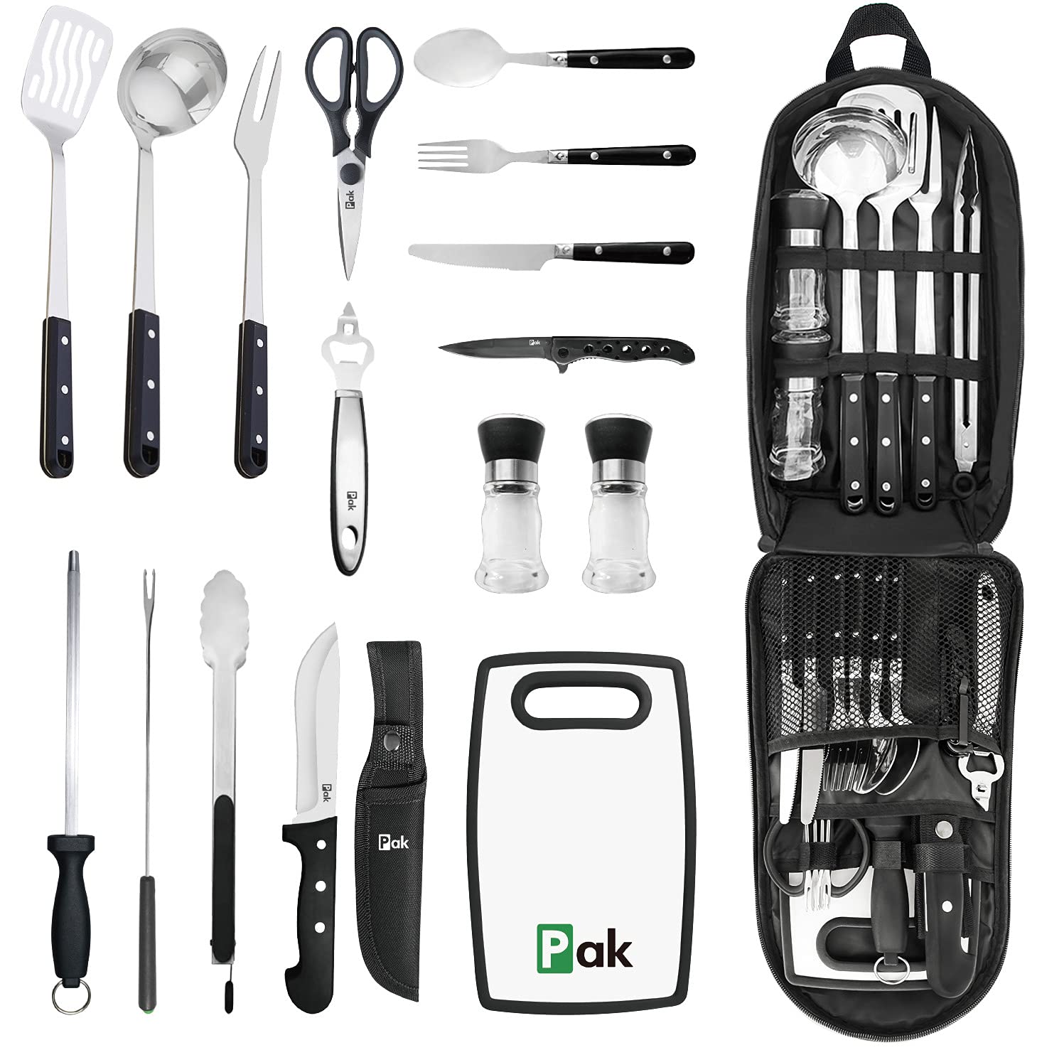 Camping Gear, Camping Cooking Set, 21pcs Camping Accessories Cooking,  Camping Kitchen Set, Camp Kitchen Accessories & Organizer, Camping Utensil  Set